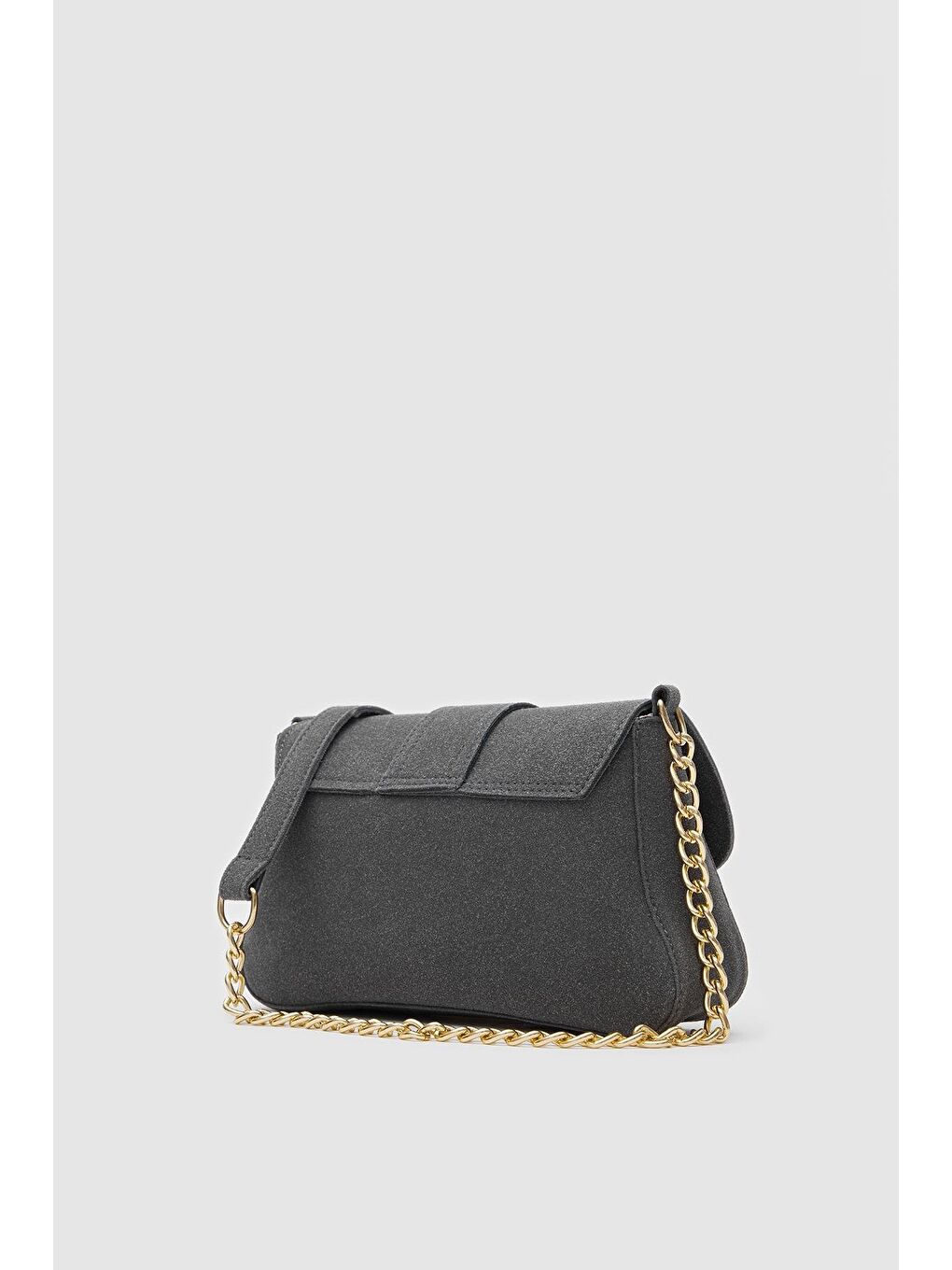 Glow Süet Çapraz Çanta Antrasit-2