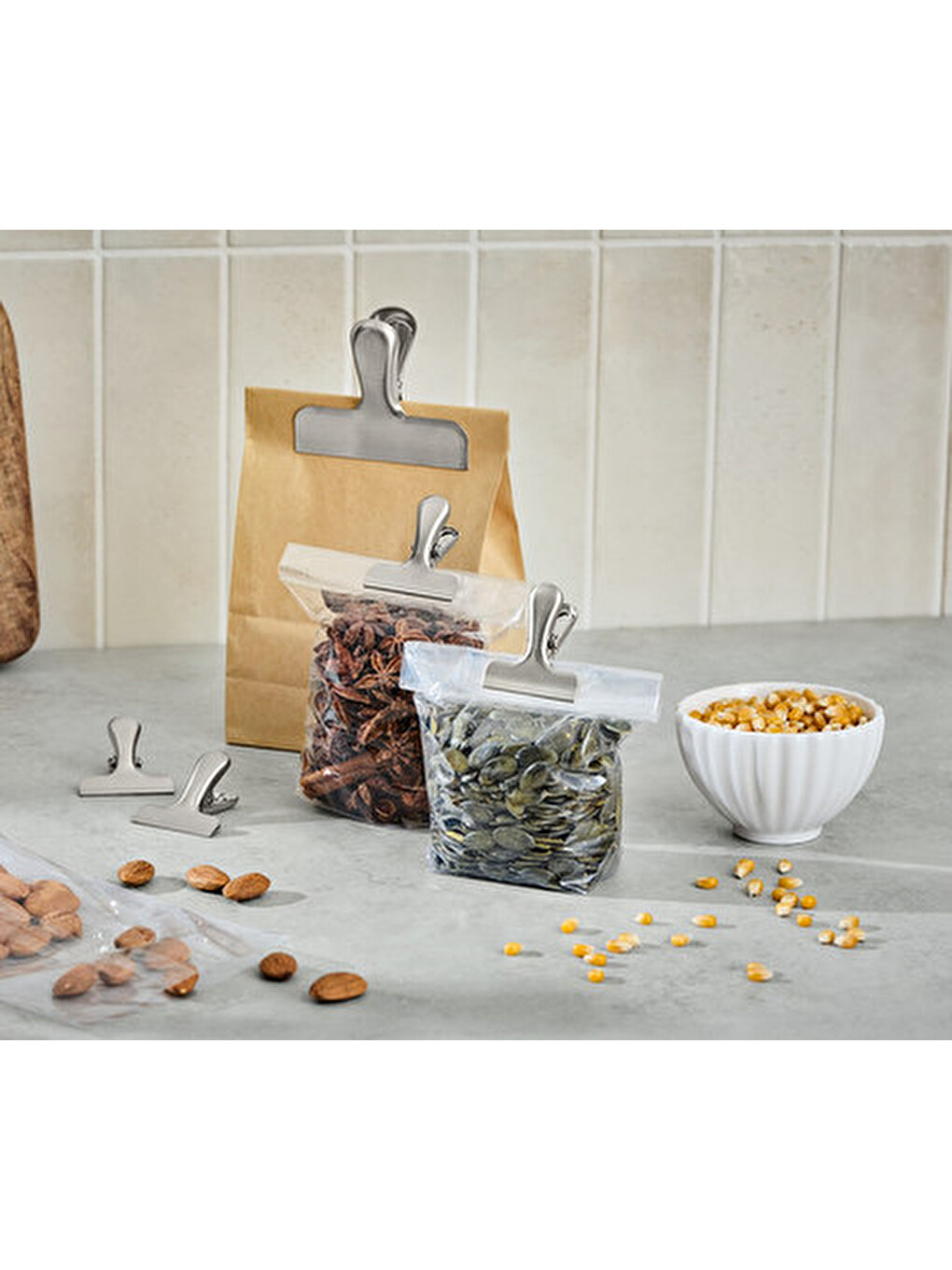 Gri Aroma Klipsi, 5 Adet