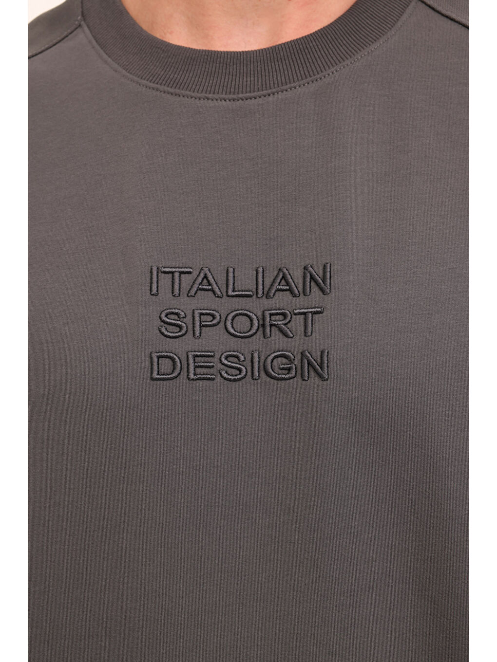 Gri M-HORTON T-SH 4PR  Erkek Kısa Kol Tişört-3