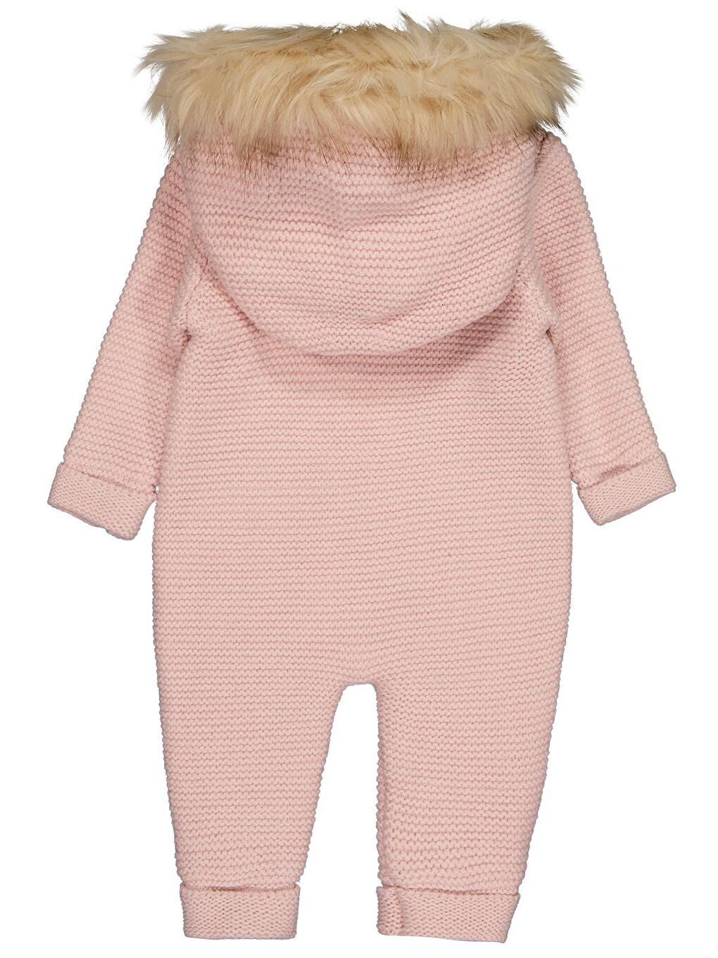 Beybek Kapüşonlu 3-12 Ay Tulum - Pembe 12-18 Ay-1