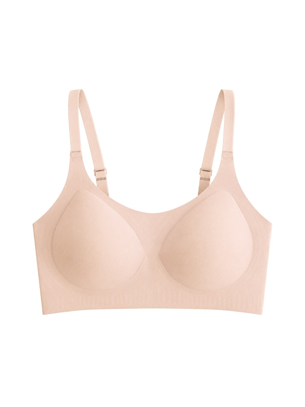 Bej Seamless Bra - Solena | Ten Lazer Kesim Dikişsiz Balensiz Toparlayıcı Kadın Sütyen