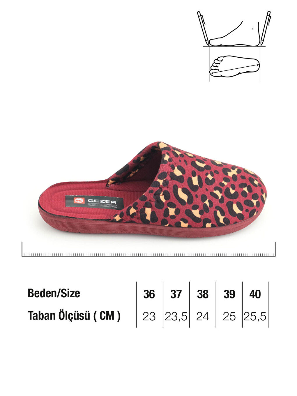 Bordo Kadın Kışlık Rahat Taban Ev Bahçe Terlik-1
