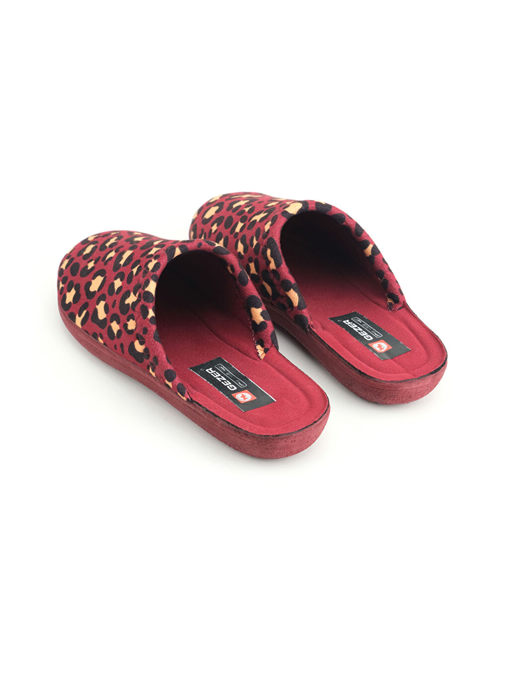 Bordo Kadın Kışlık Rahat Taban Ev Bahçe Terlik-3