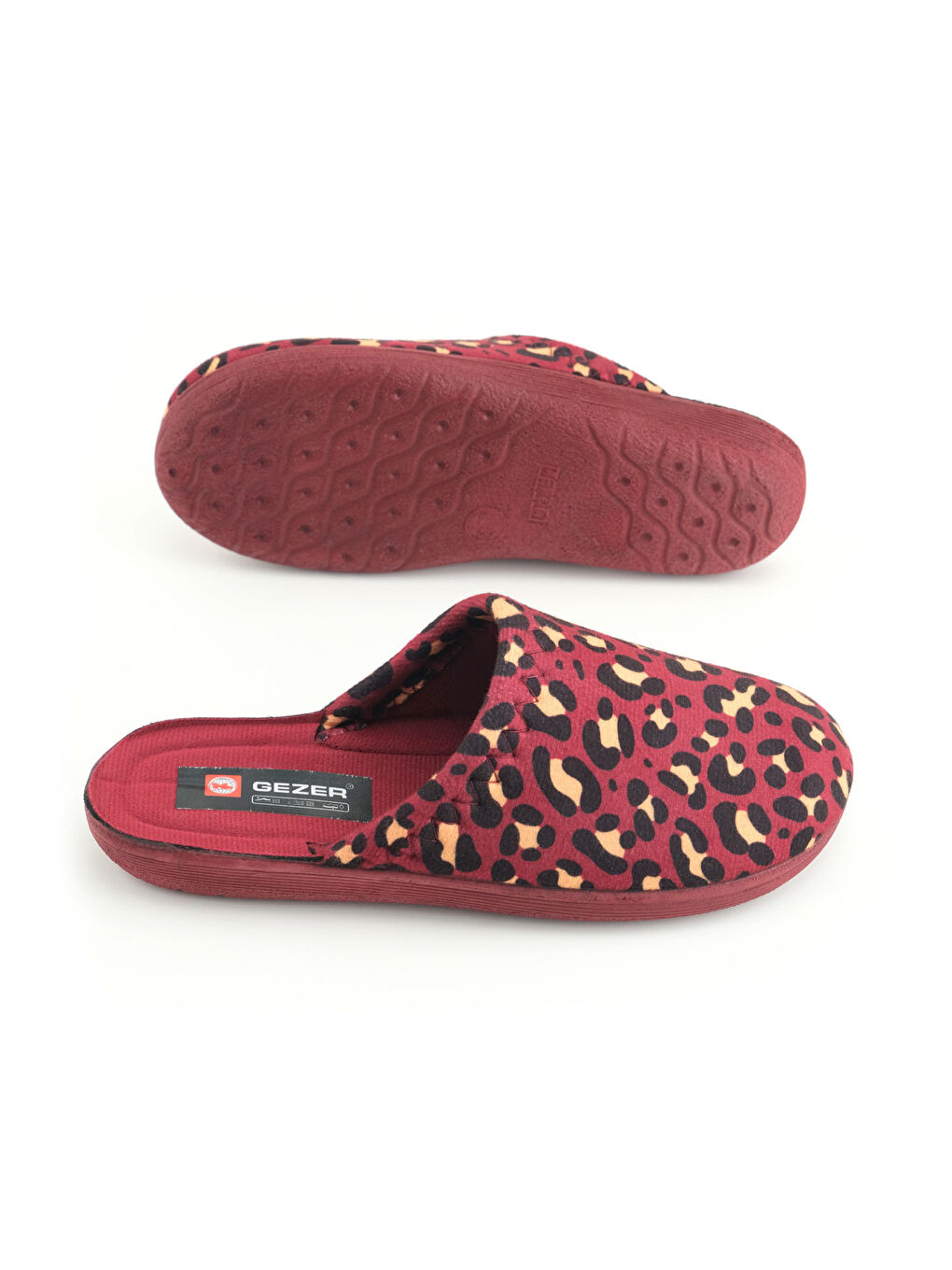 Bordo Kadın Kışlık Rahat Taban Ev Bahçe Terlik-4