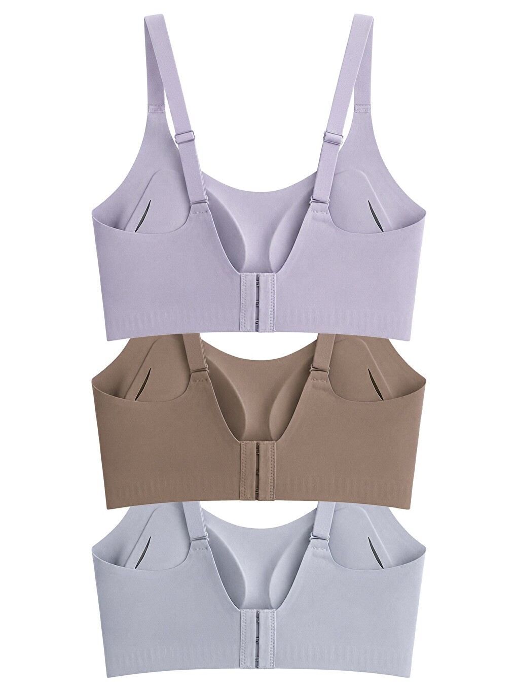 Karışık Seamless Bra - Solena | Lazer Kesim Dikişsiz Balensiz Toparlayıcı Kadın Sütyen 3'lü Paket-1