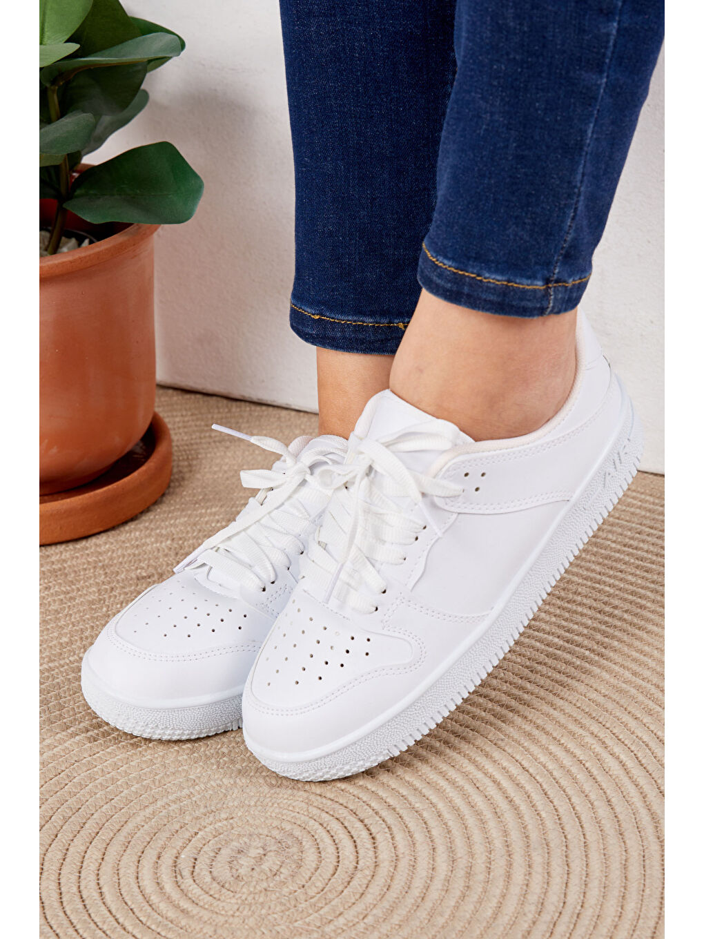 Kadın Beyaz Spor Ayakkabı - 27090