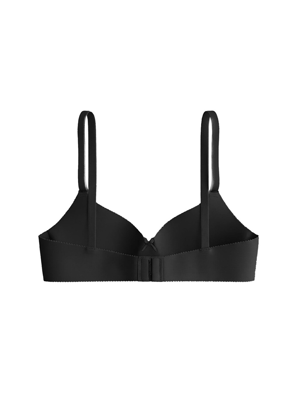 Seamless Bra - Selene | Siyah Lazer Kesim Balenli Yarım Dolgulu Push Up Straplez Kadın Sütyen-1