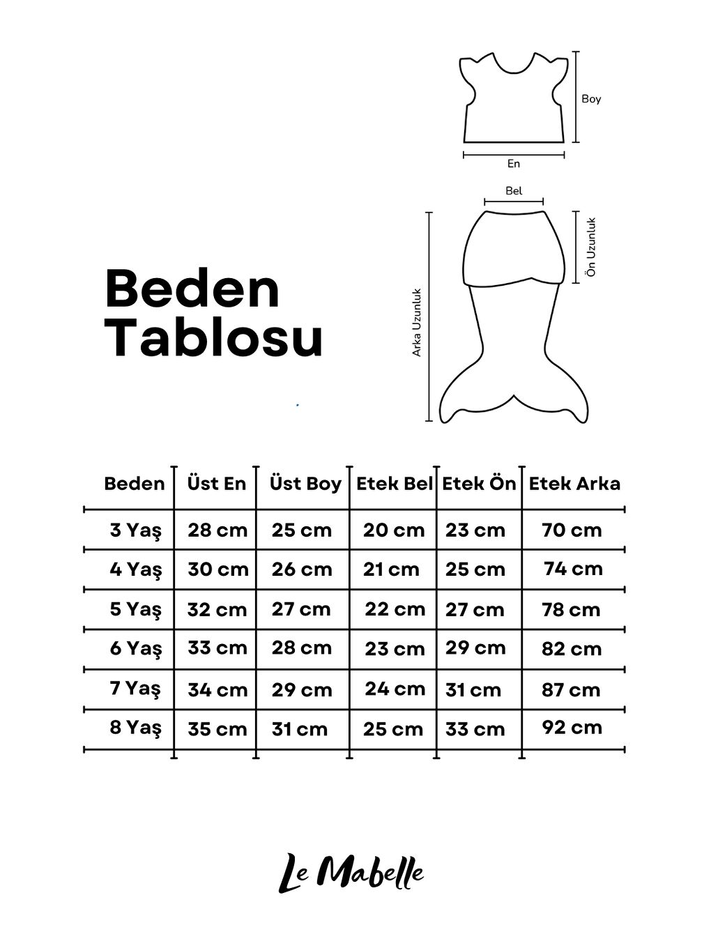 Yeşil Deniz Kızı Etekli Kız Çocuk İkili Takım - Liliana-6