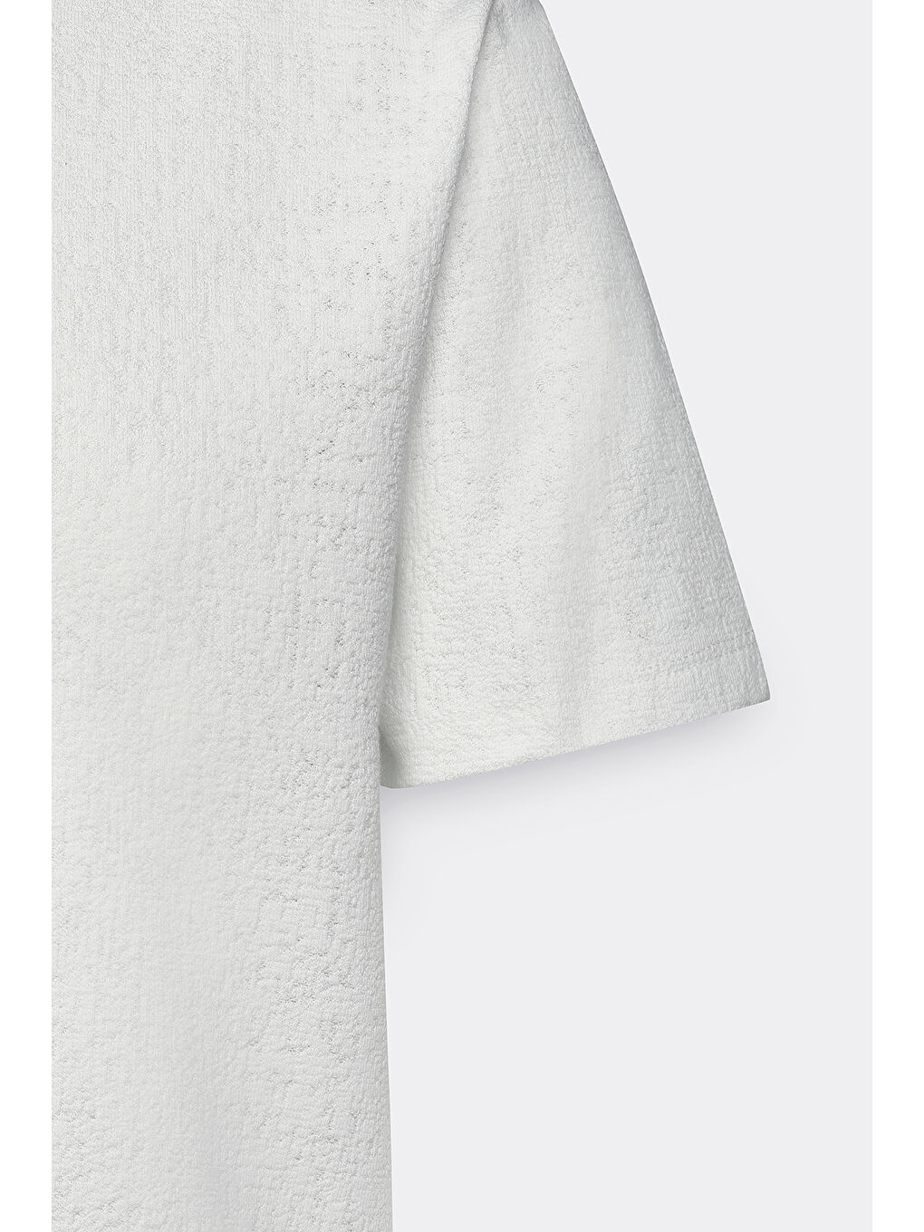 Erkek Ekru Dar Kesim Pamuklu Bisiklet Yaka Tişört-7