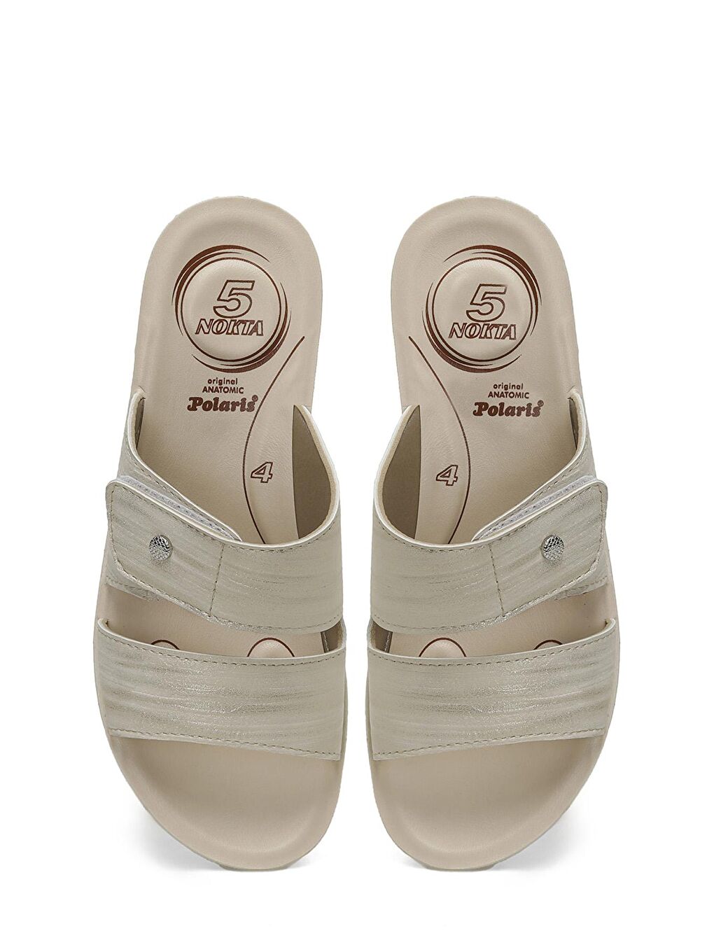 405094.Z4FX Bej Kadın Dolgu Topuk Terlik-3