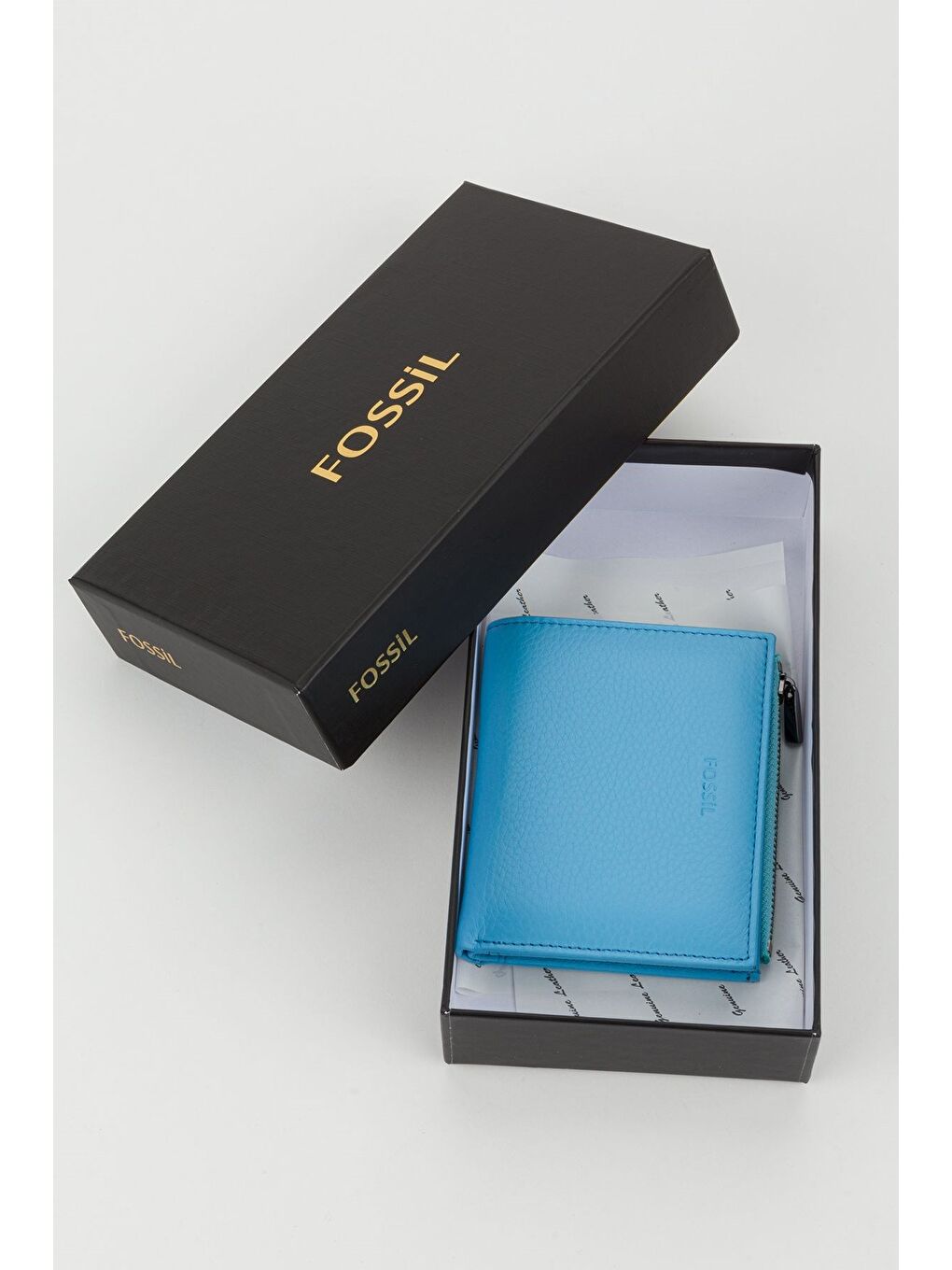 Mavi Kutulu Hakiki Deri Kırmızı Kadın El Portföyü Kartlık Cüzdan-3