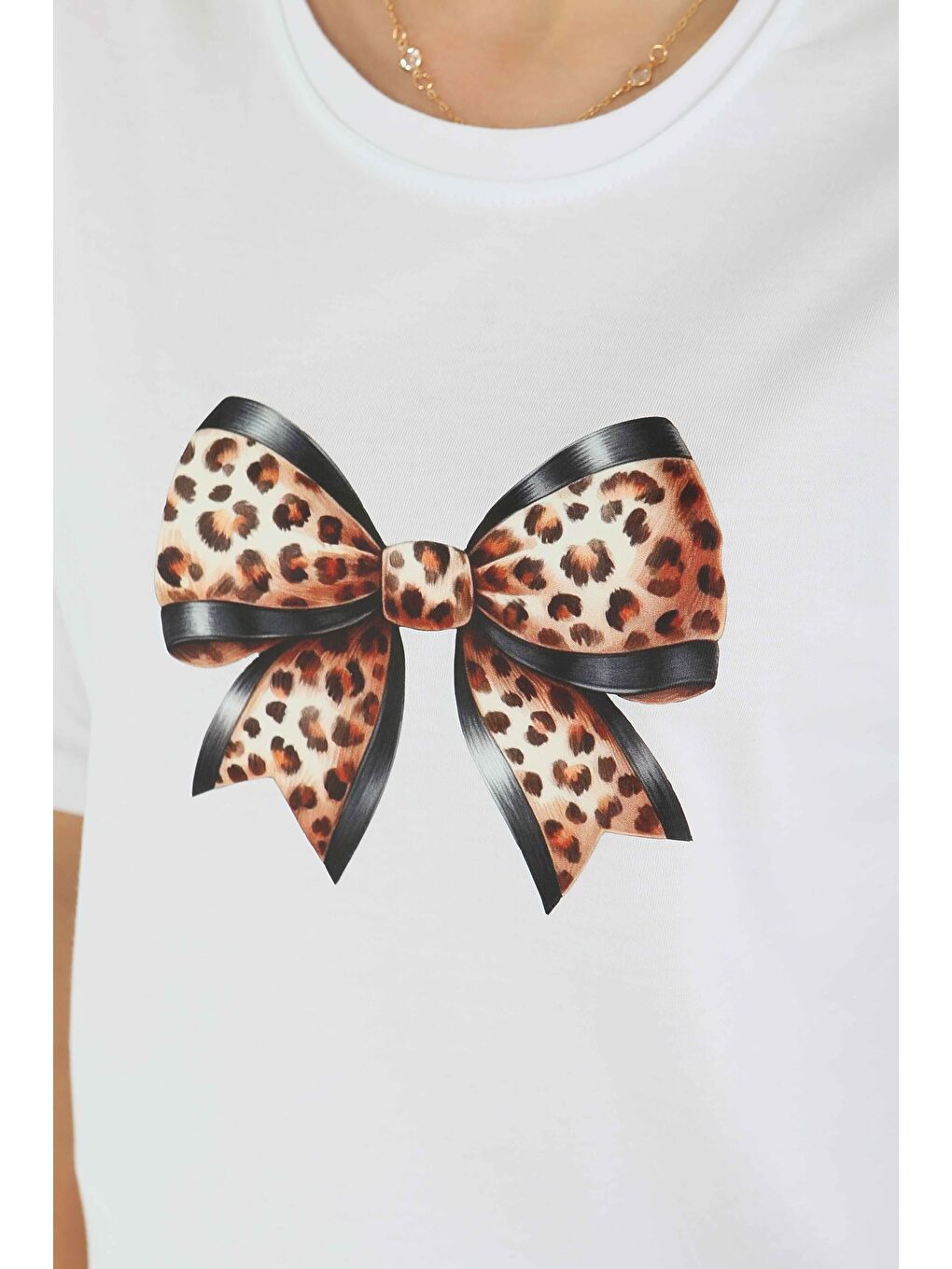 Baskılı Kısa Kollu T-Şhirt Beyaz - 27501-3