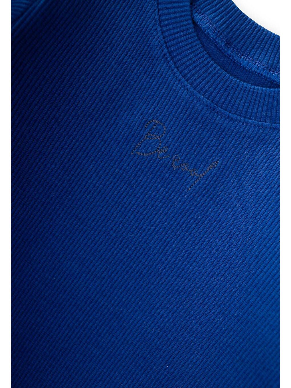 Be Cool Nakışlı Sweatshirt Takım 0-5 Yaş Saks Mavi-2