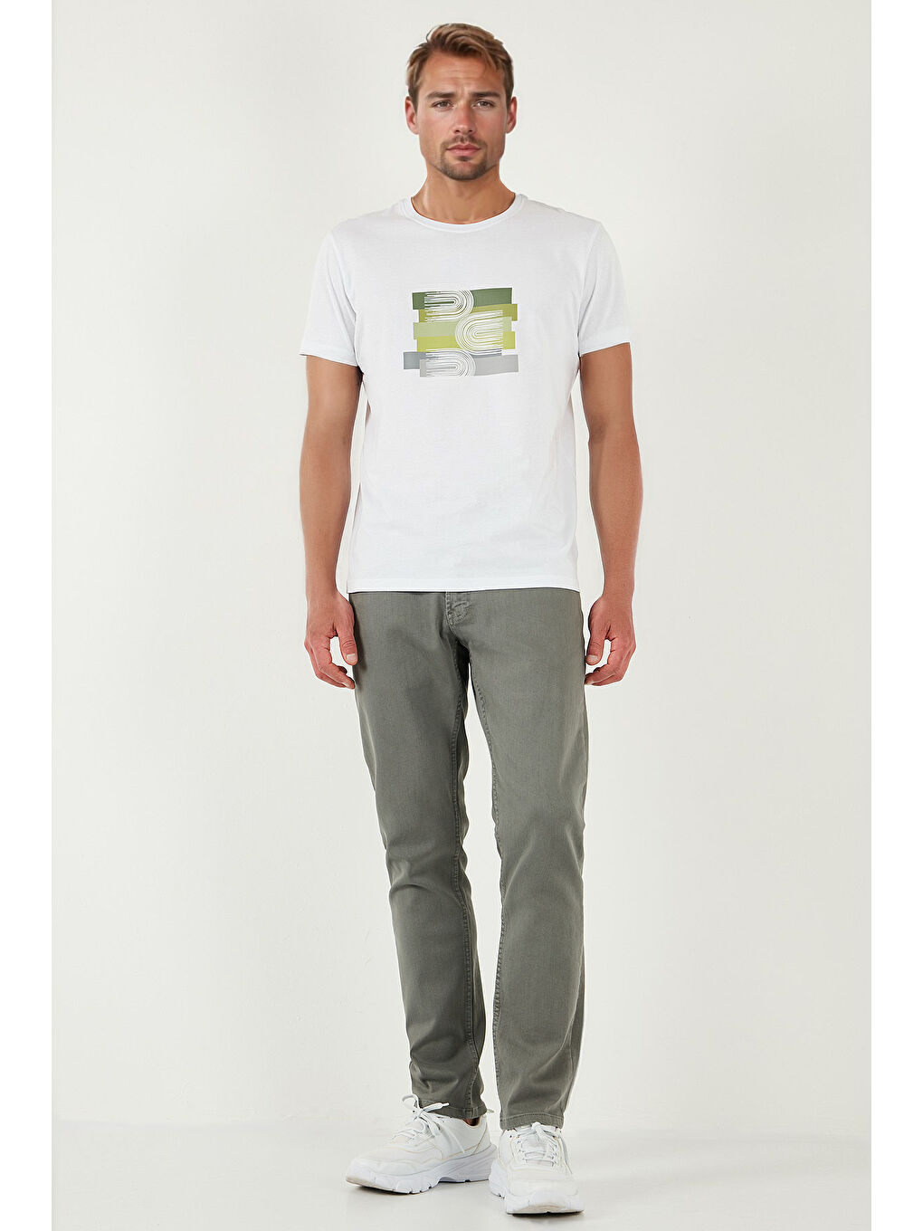 Haki Pamuklu Regular Fit Normal Bel Boru Paça Jeans 2210S64PARMA