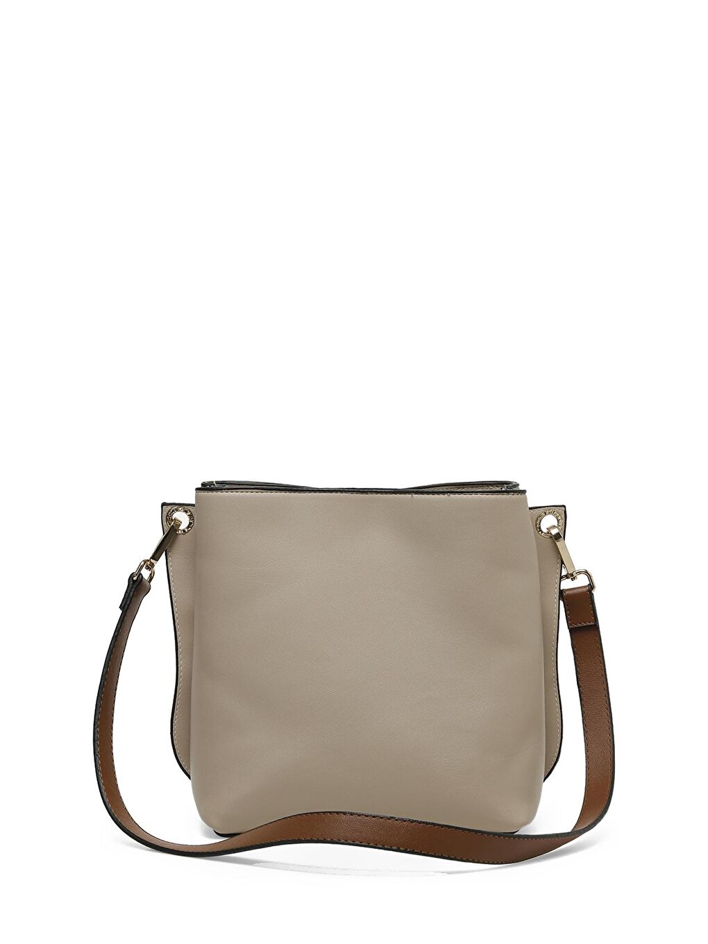 Kahverengi PU CLRBLK OMZ 4FX Camel Kadın Omuz Çantası-2