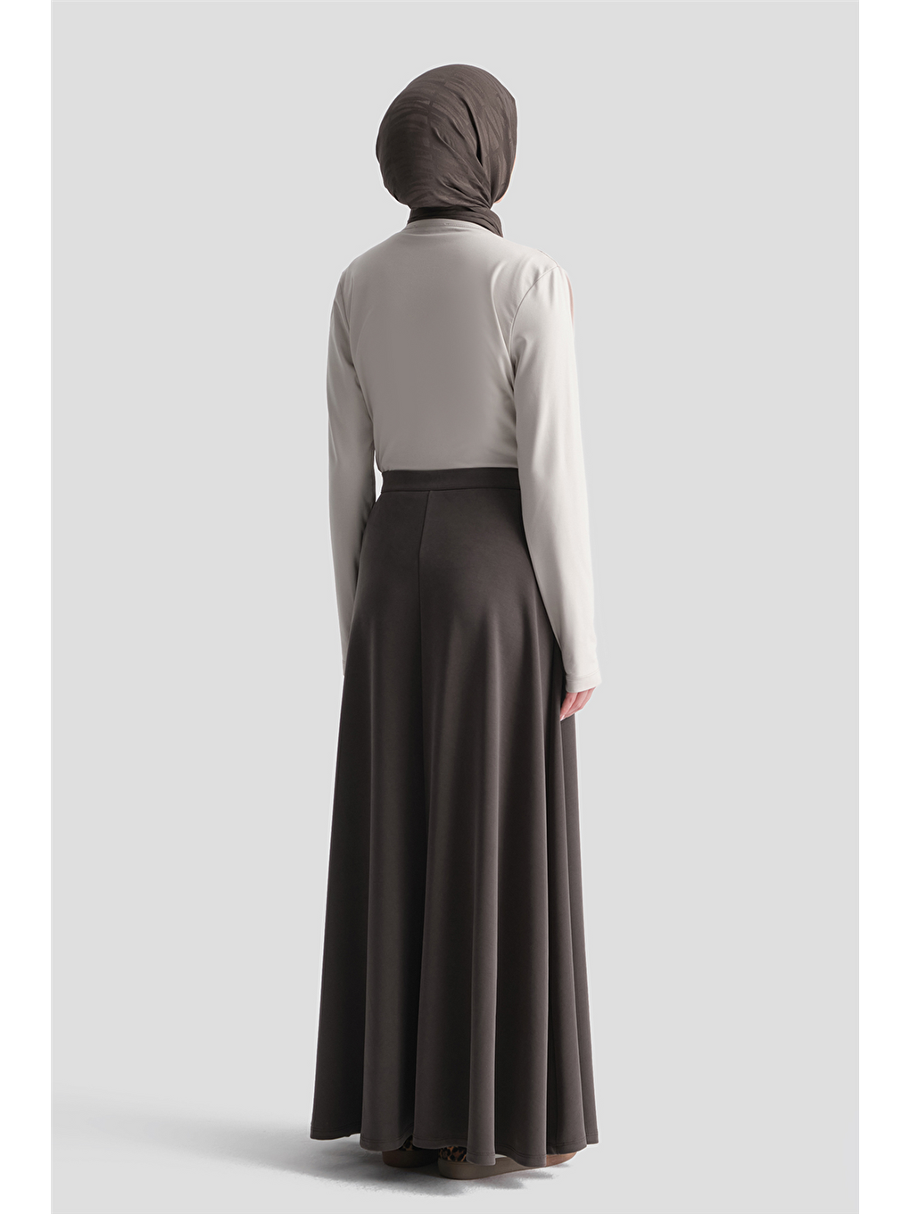 Kahverengi Modal Kloş Etek Acı Kahve-4