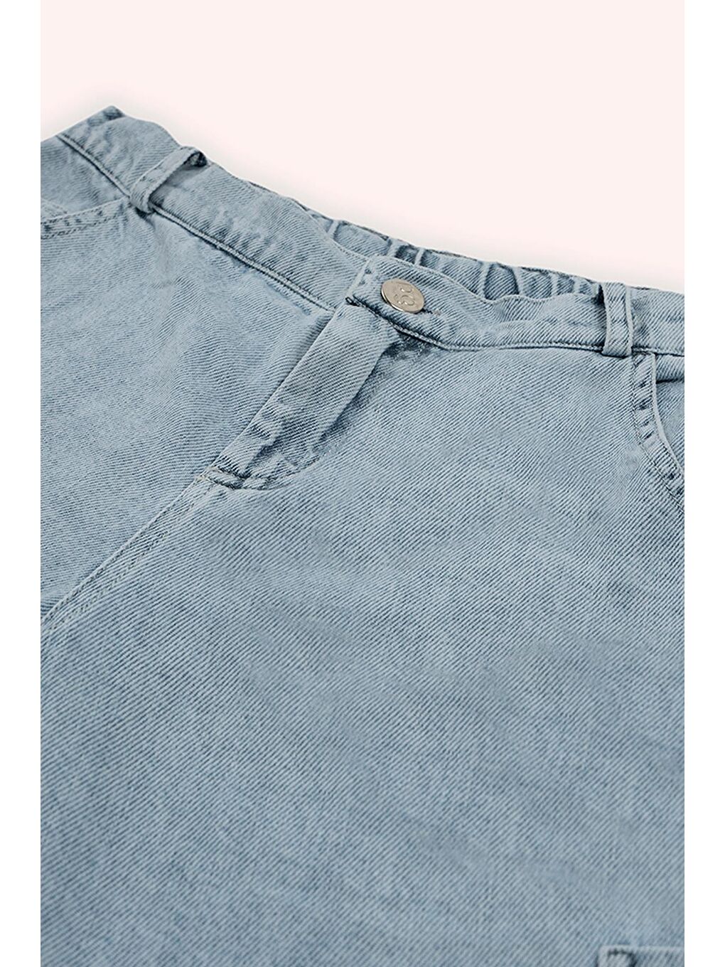 Erkek Çocuk Rahat Kesim Denim Şort Mavi-2