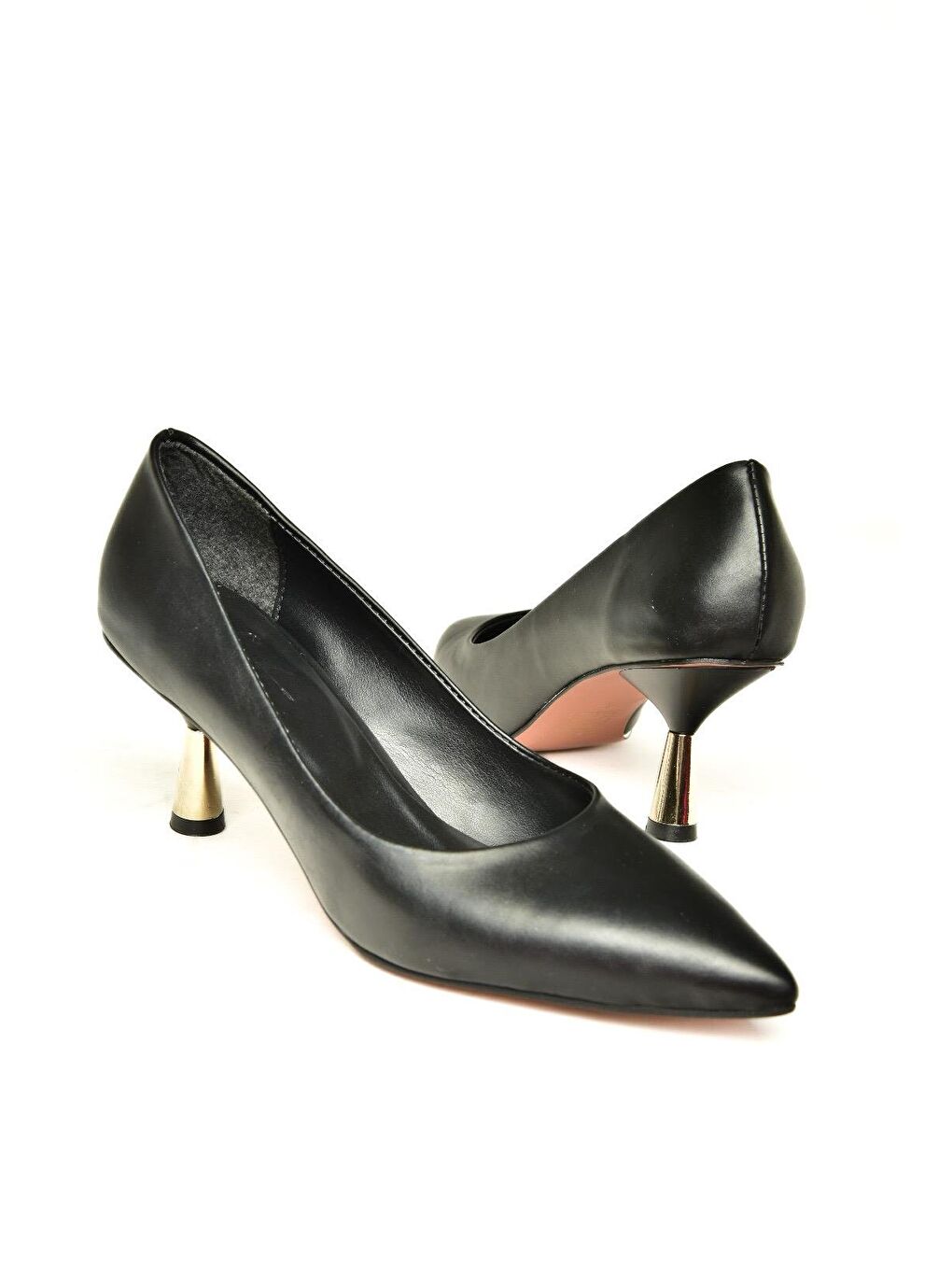 U6760340 Siyah Kadın Topuklu Ayakkabı-2