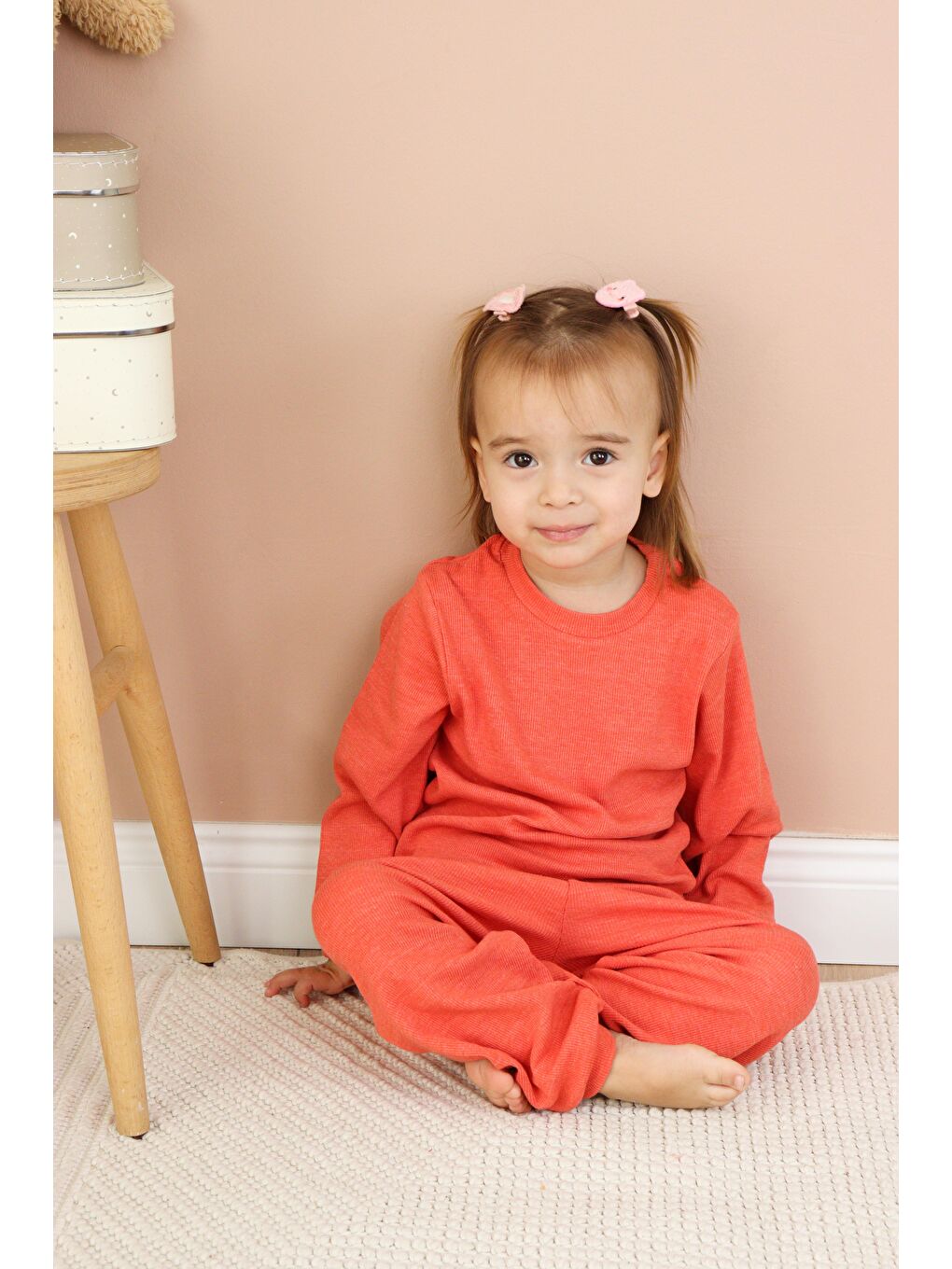 Kahverengi Kaşkorse Mevsimlik Pijama Takım