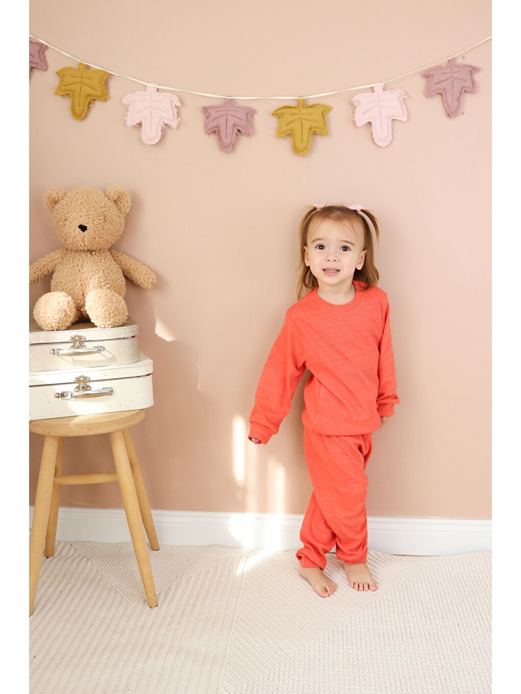 Kahverengi Kaşkorse Mevsimlik Pijama Takım-3