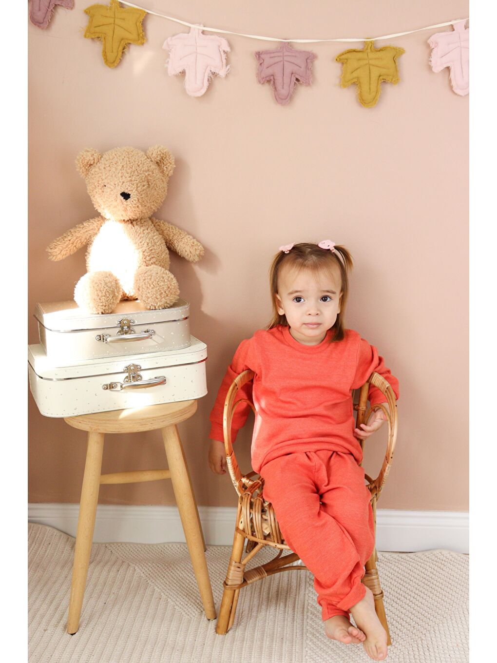 Kahverengi Kaşkorse Mevsimlik Pijama Takım-5