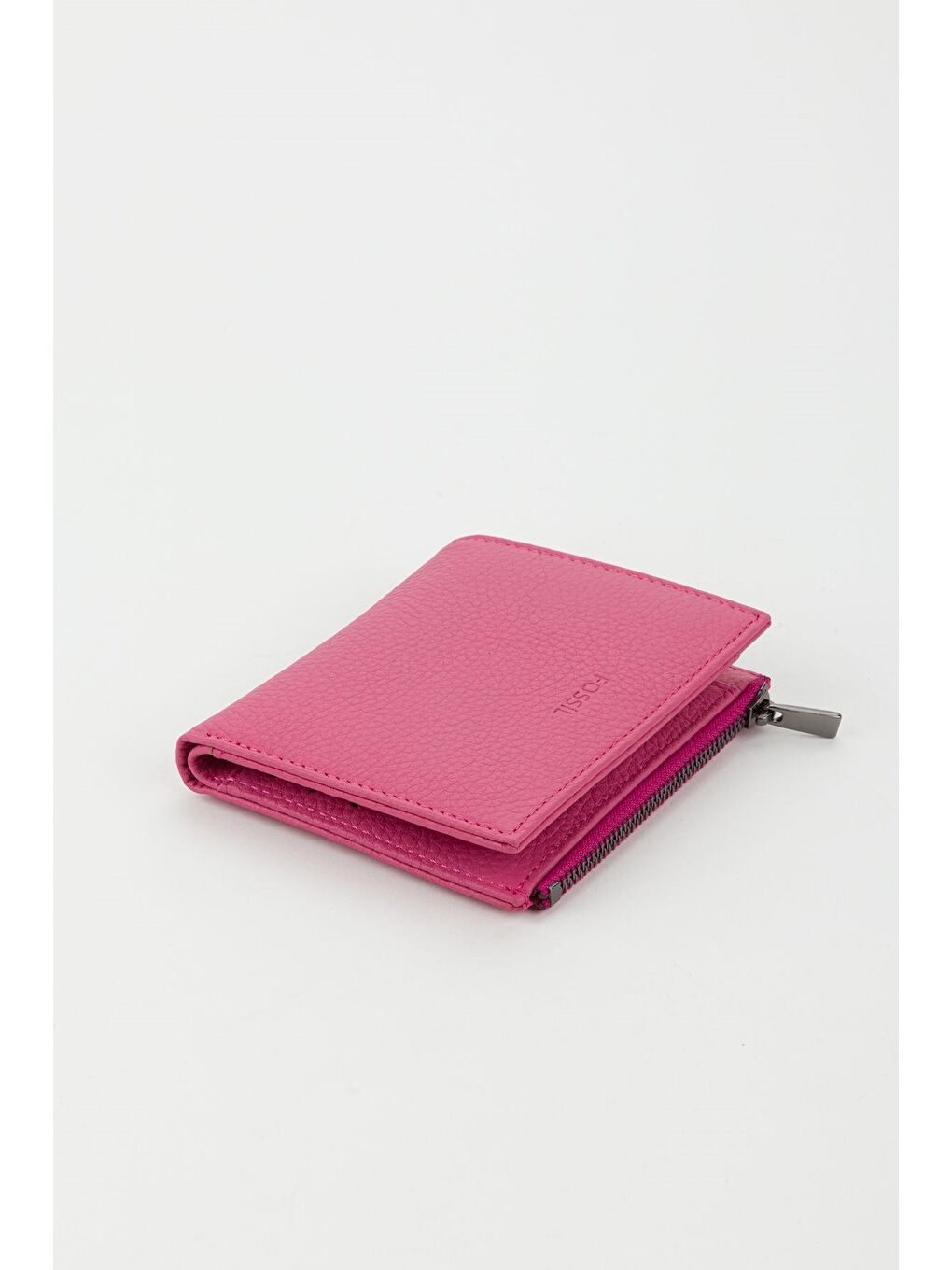 Fuşya Kutulu Hakiki Deri Kırmızı Kadın El Portföyü Kartlık Cüzdan