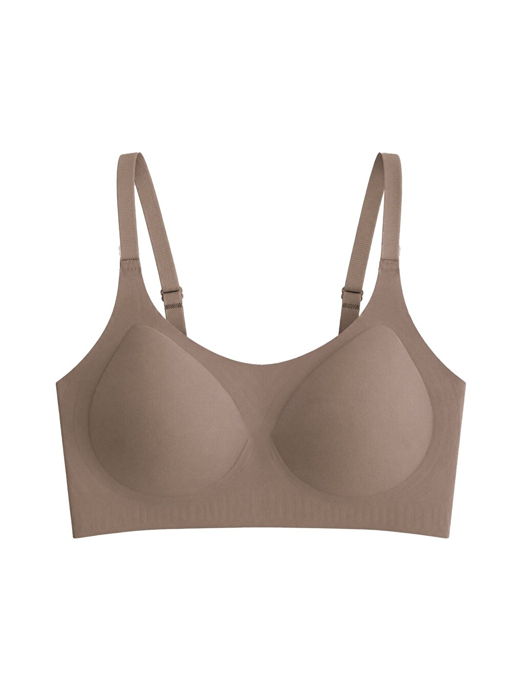 Seamless Bra - Solena | Kahverengi Lazer Kesim Dikişsiz Balensiz Toparlayıcı Kadın Sütyen