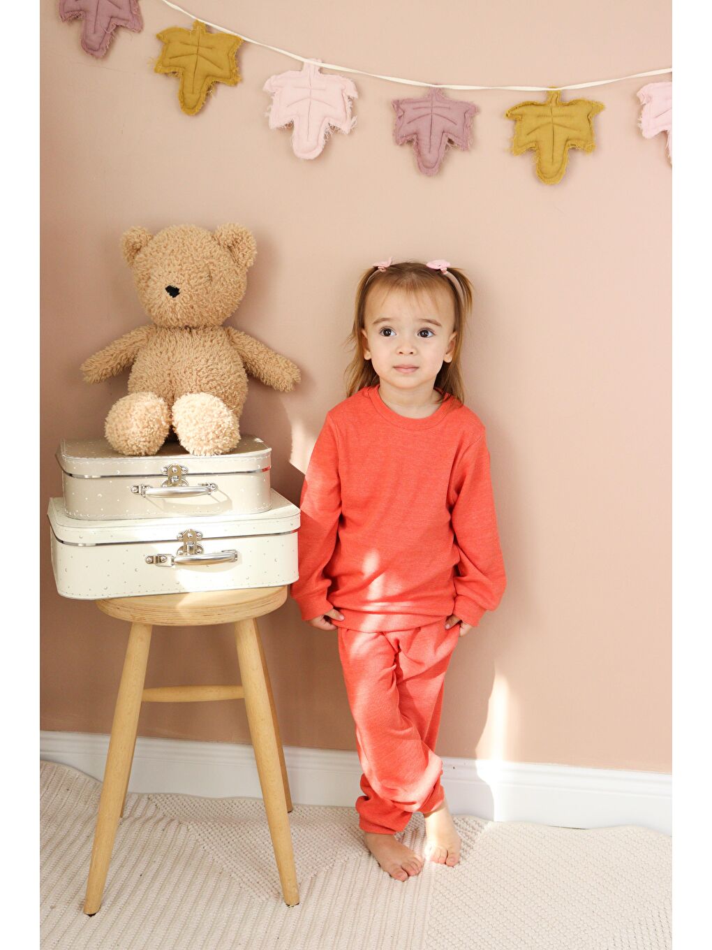 Kahverengi Kaşkorse Mevsimlik Pijama Takım-8