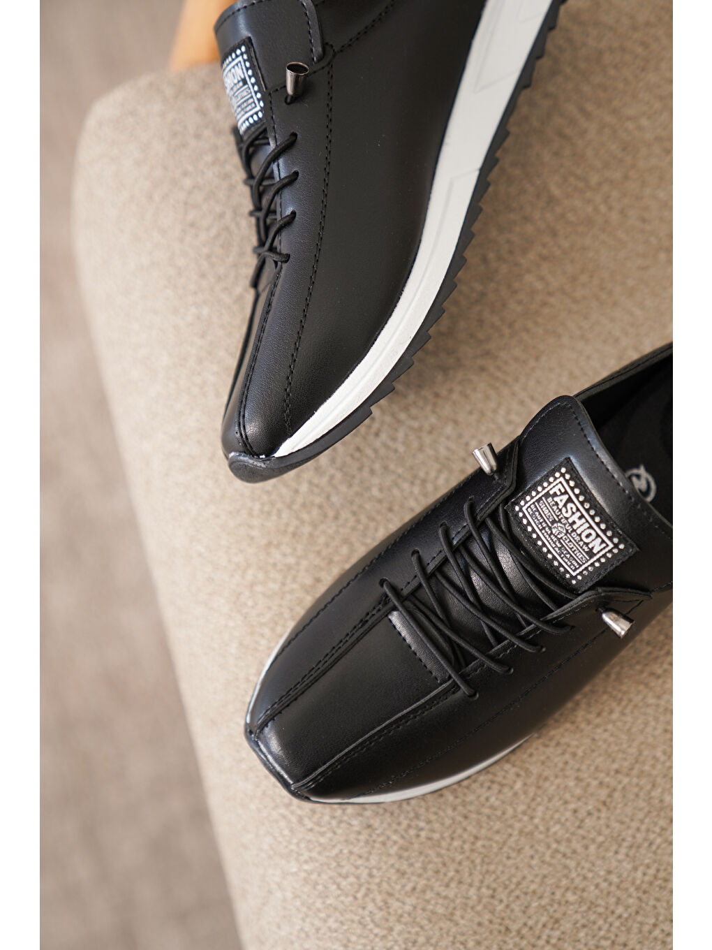 Siyah D0112 Günlük Ortopedik Kadın Sneaker Spor Ayakkabı-4