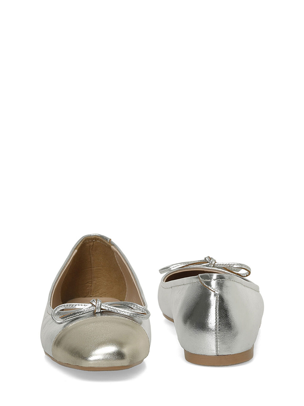 Gri NILA 4PR Gümüş Kadın Babet-4