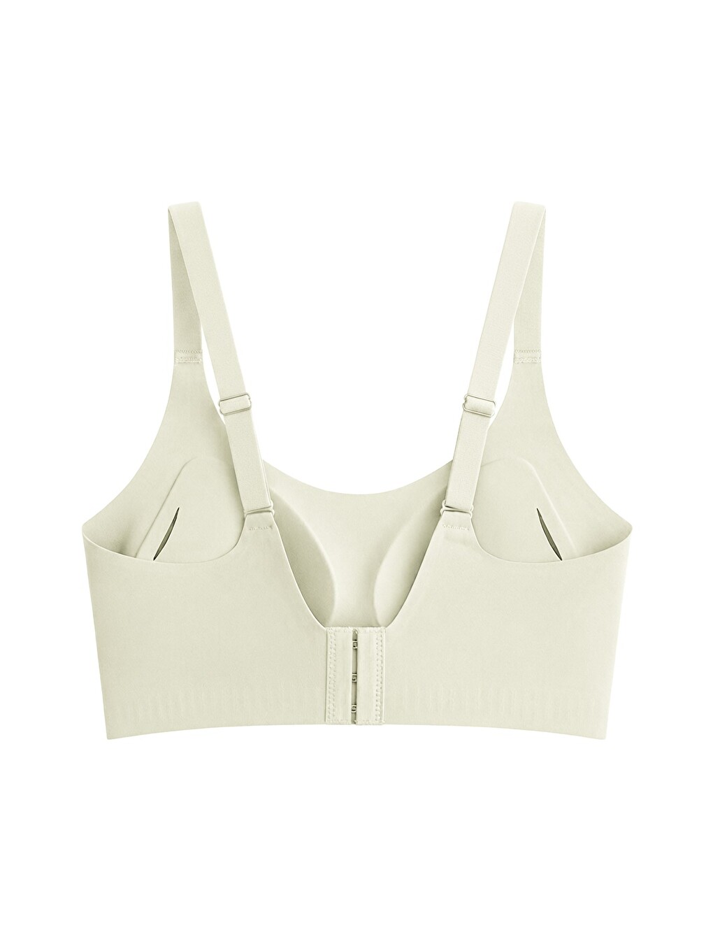 Ekru Seamless Bra - Solena | Krem Lazer Kesim Dikişsiz Balensiz Toparlayıcı Kadın Sütyen-1