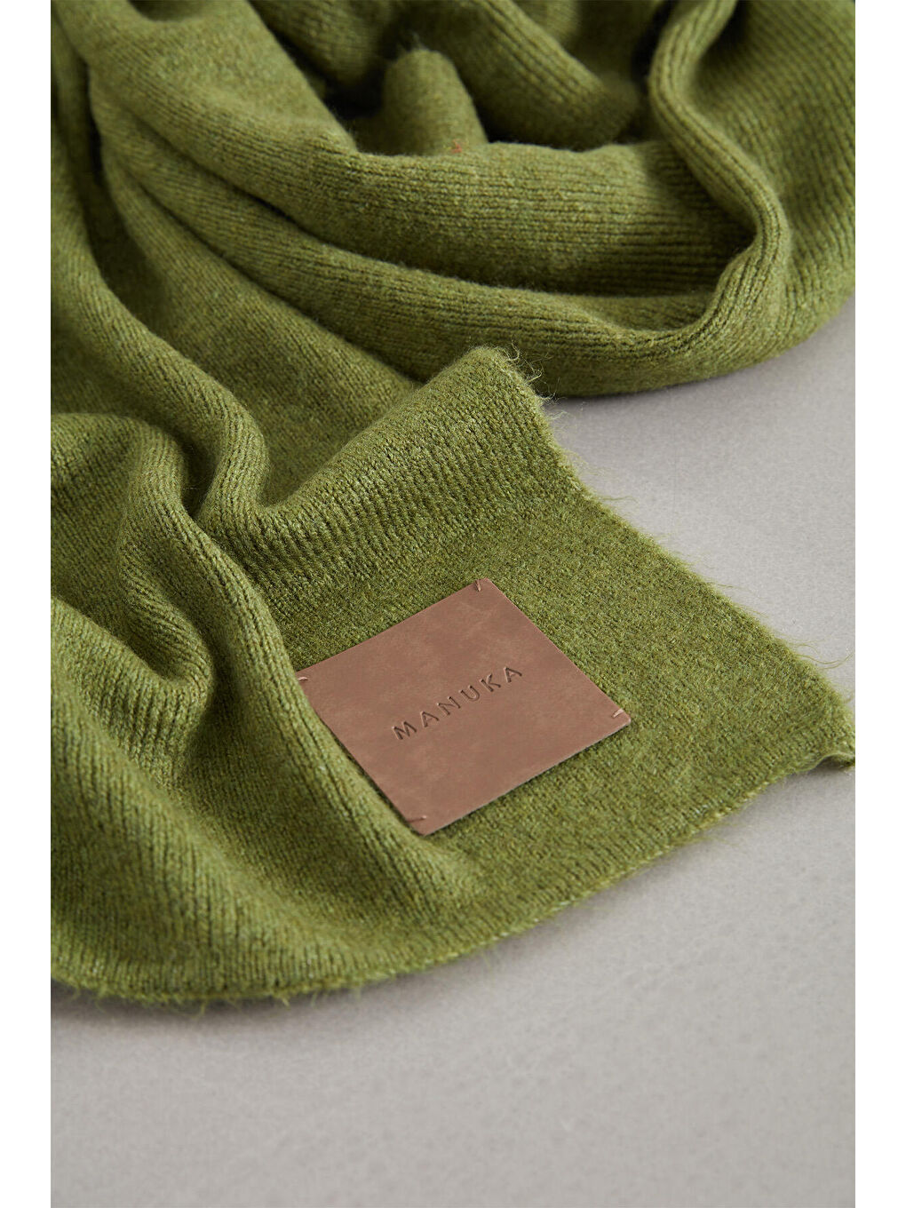 Cozy Yumuşak Dokulu Atkı Yeşil-4
