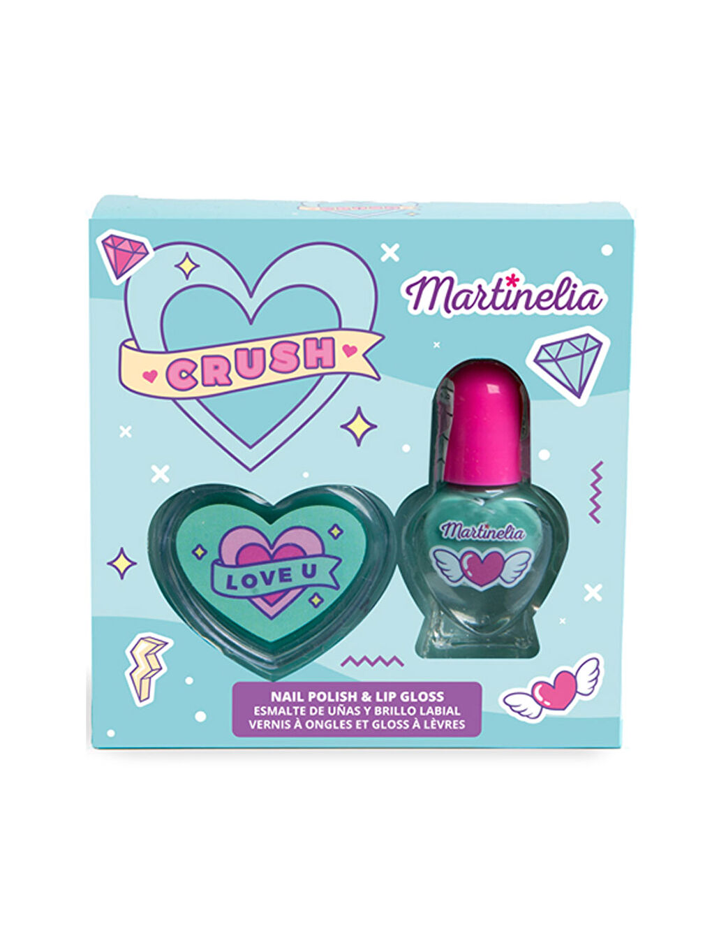 Crush Oje ve Dudak Parlatıcısı İkili Paket Mavi 82500