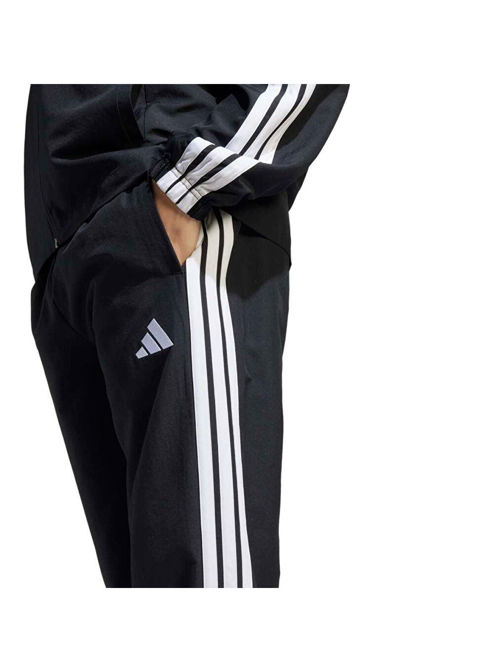 3 Stripes Wv Tt Ts Erkek Siyah Eşofman Takımı-3