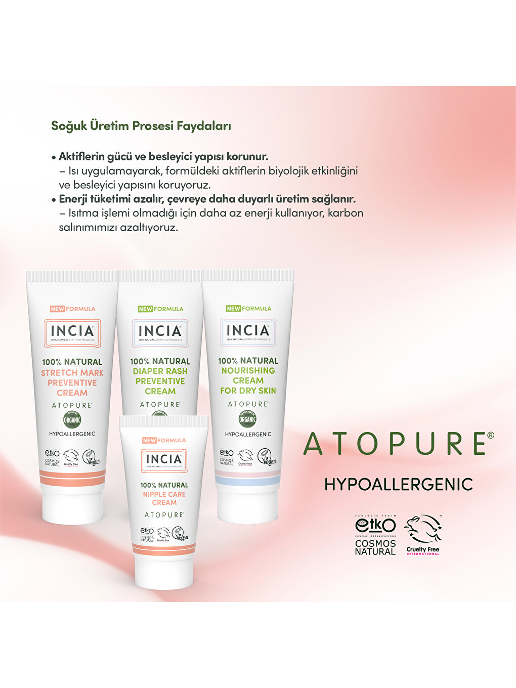 Atopure ® %100 Doğal Atopiğe Eğilimli Ciltler İçin Krem Çok Kuru Ciltler İçin Yalancı İğde Yağı 60 M-6