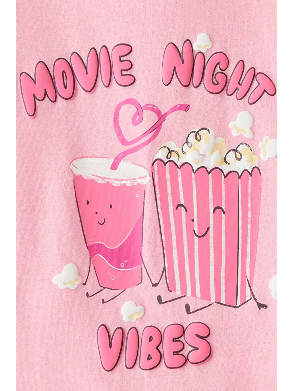 Kız Çocuk Pembe Pijama Set-2