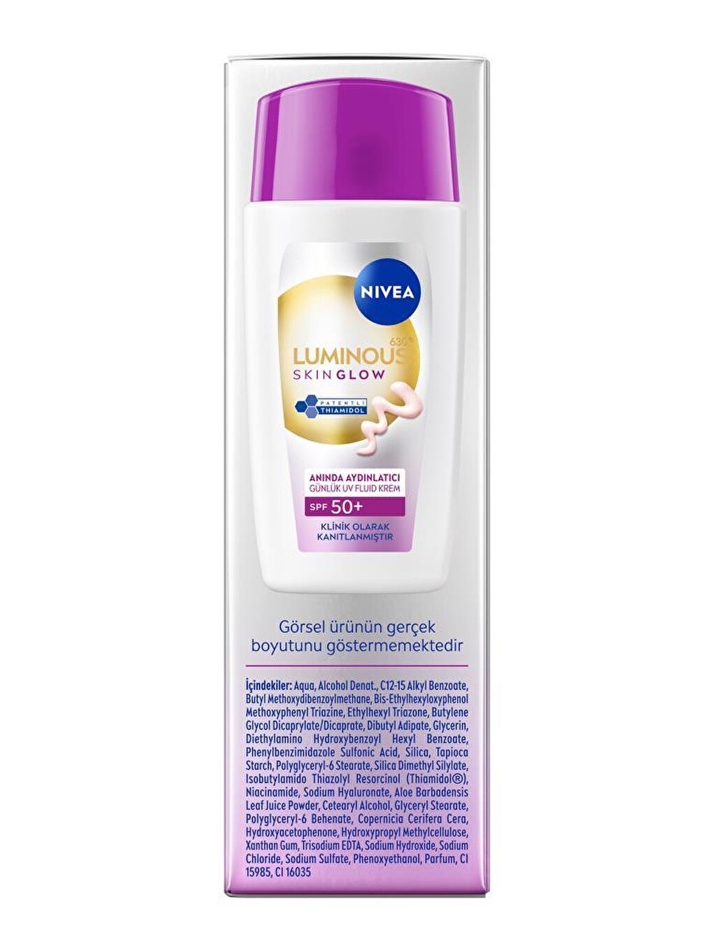 Spf50+ Luminous630 Skin Glow Aydınlatıcı Yüz Güneş Kremi 40ml, Nemlendirici, Niasinamid, Thiamidol-1