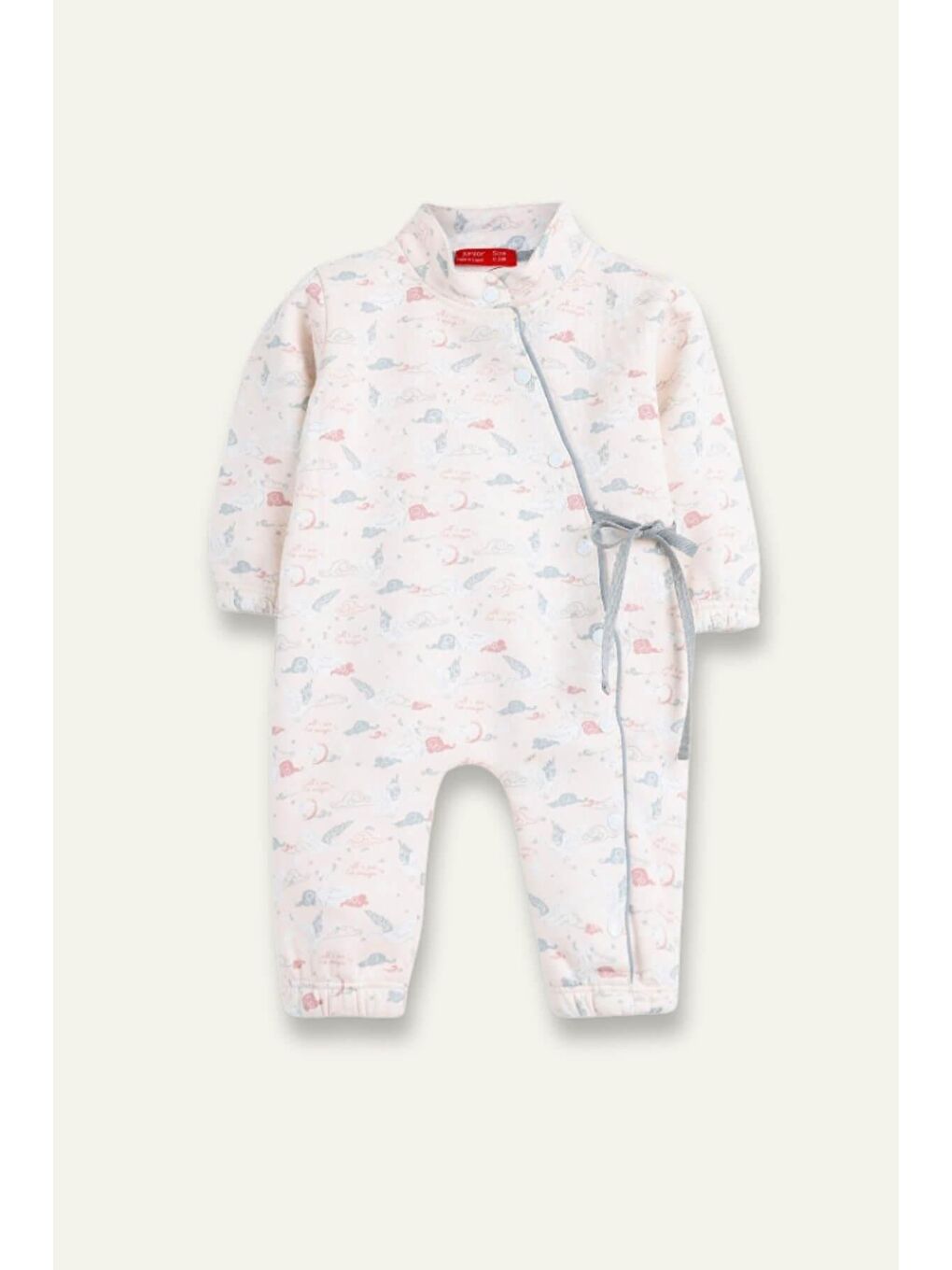 Kız Bebek Desenli Çıtçıtlı Tulum - Pembe