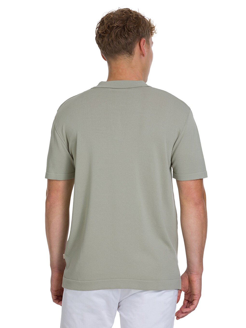 Haki Regular Fit Polo Yaka Rayon Tişört-4