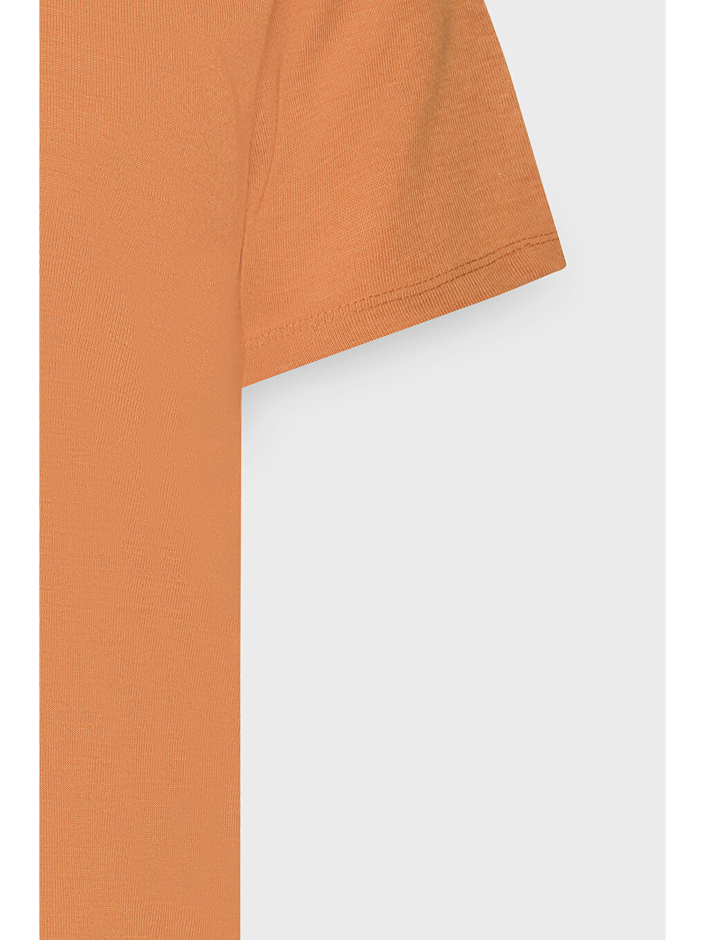 Erkek Turuncu Dar Kesim Polo Yaka Düz Casual Tişört-1