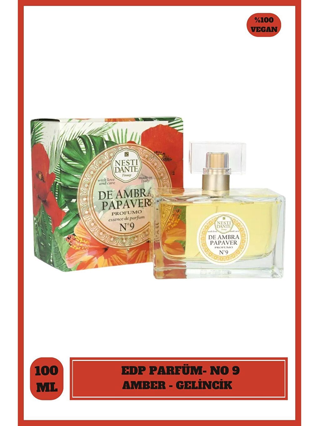 Nesti Dante Renksiz With Love And Care N.9 De Ambra Papaver Edp 100ml