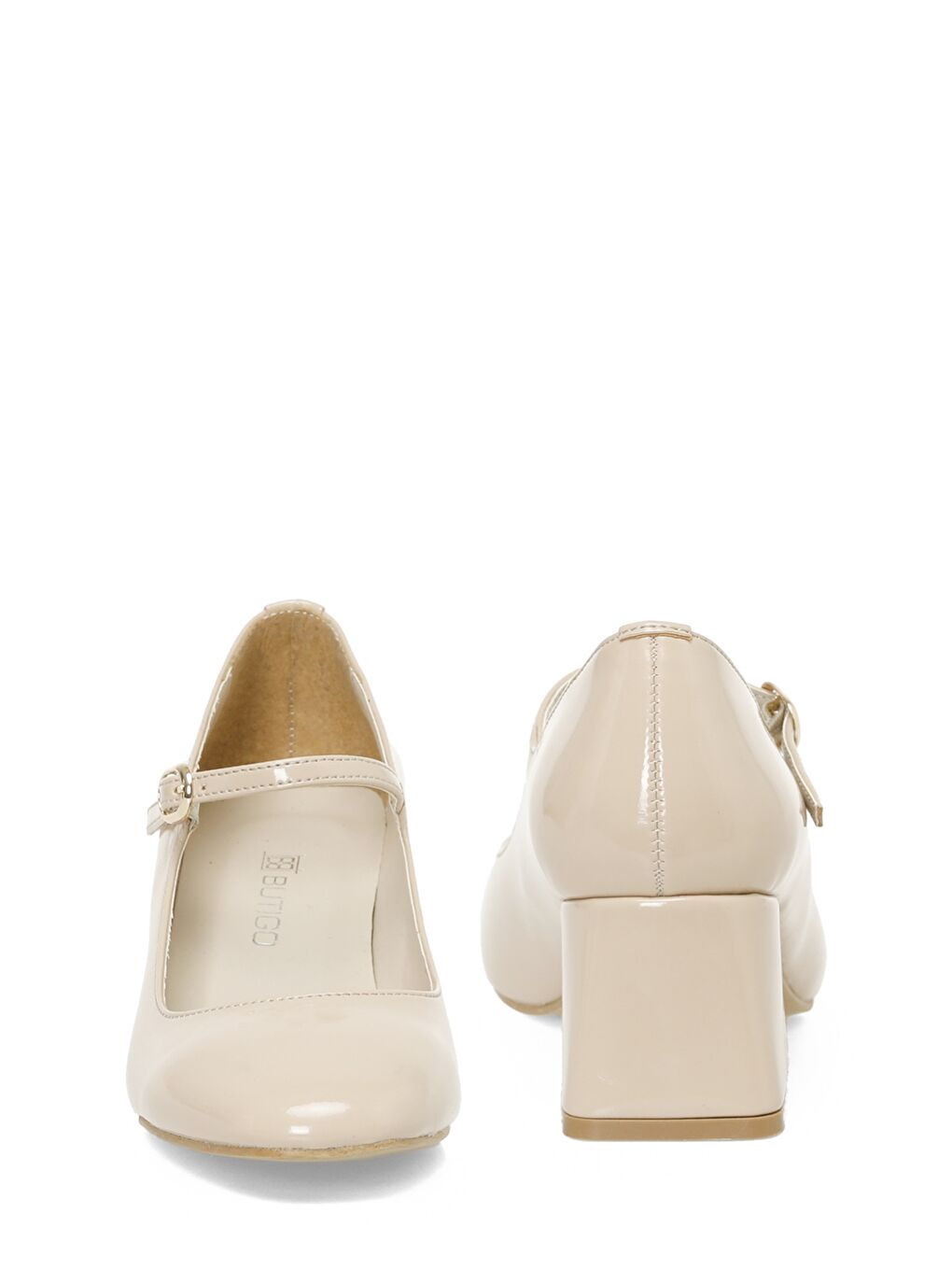 24S-400 5FX Bej Kadın Topuklu Ayakkabı-4