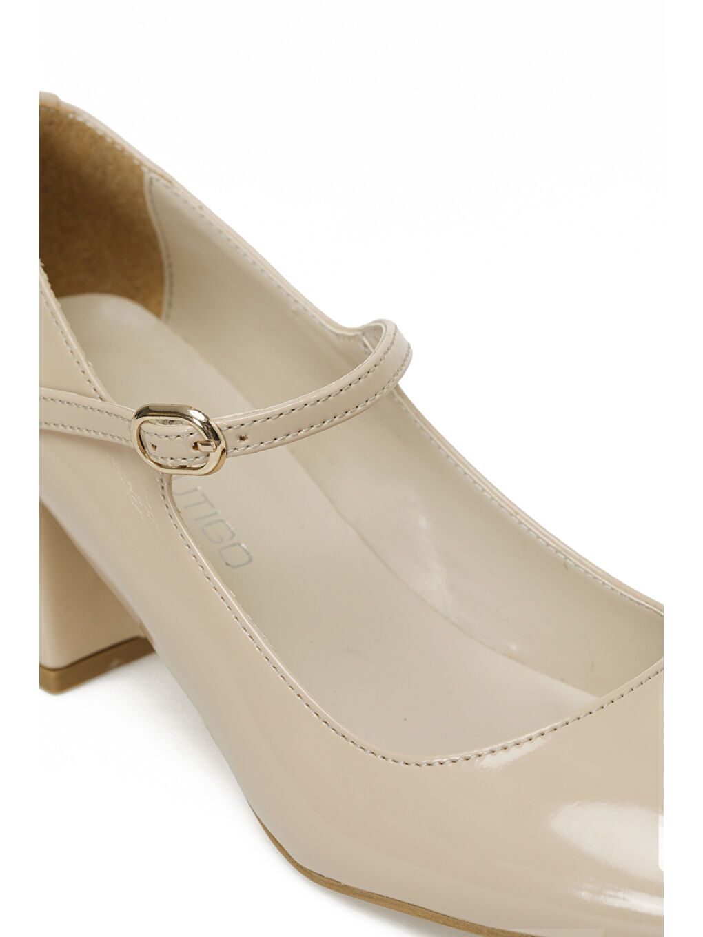 24S-400 5FX Bej Kadın Topuklu Ayakkabı-6