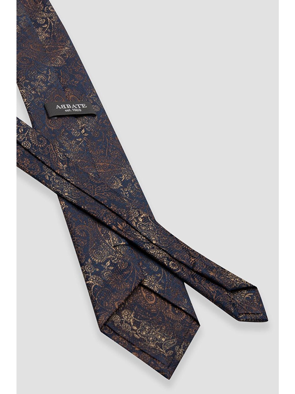 Kravat 8 Cm Mikrofiber Polyester Kahverengi Erkek Desenli Kravat-2