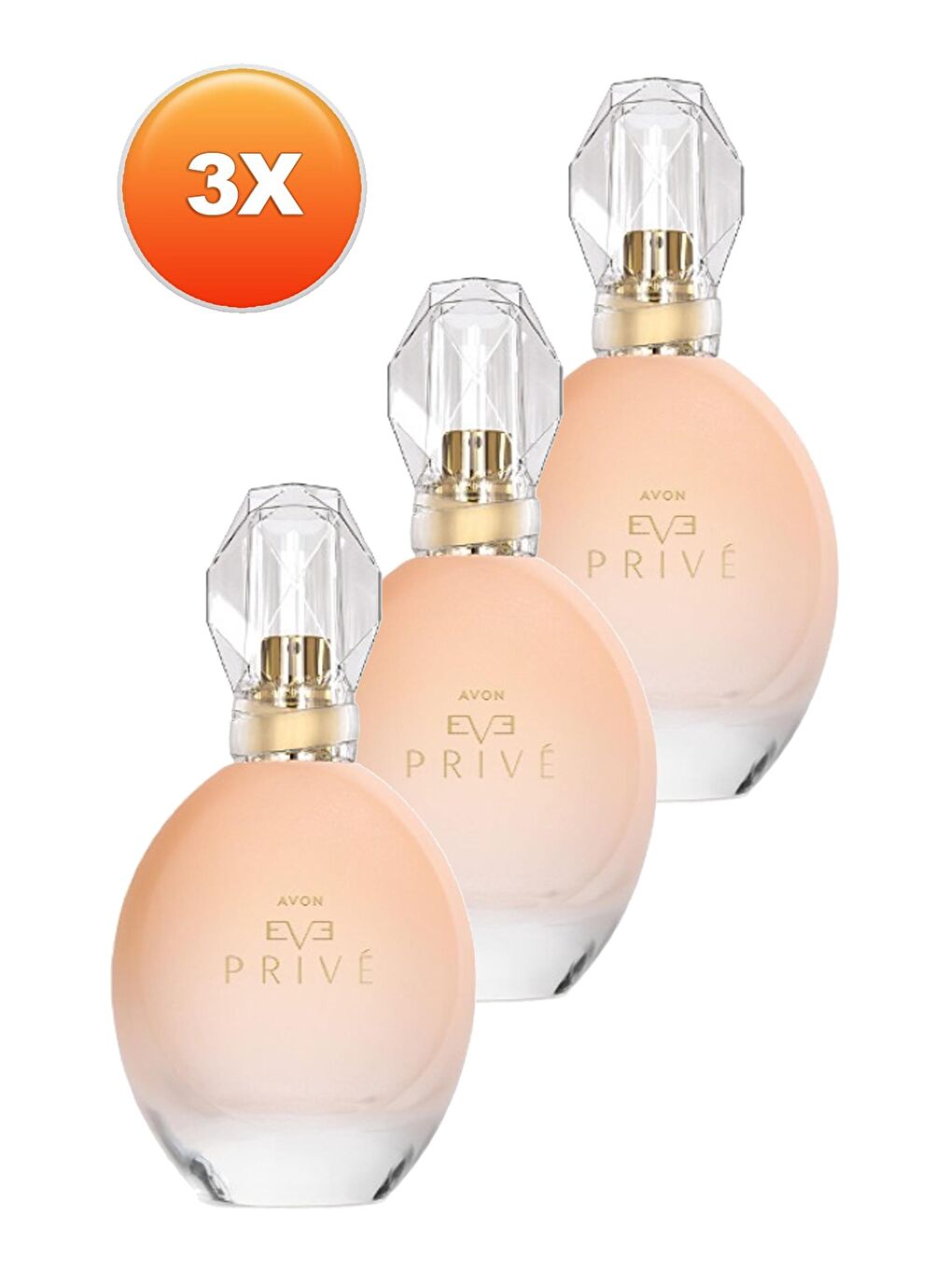 AVON Renksiz Eve Prive Kadın Parfüm Edp 50 Ml. Üçlü Set - 1