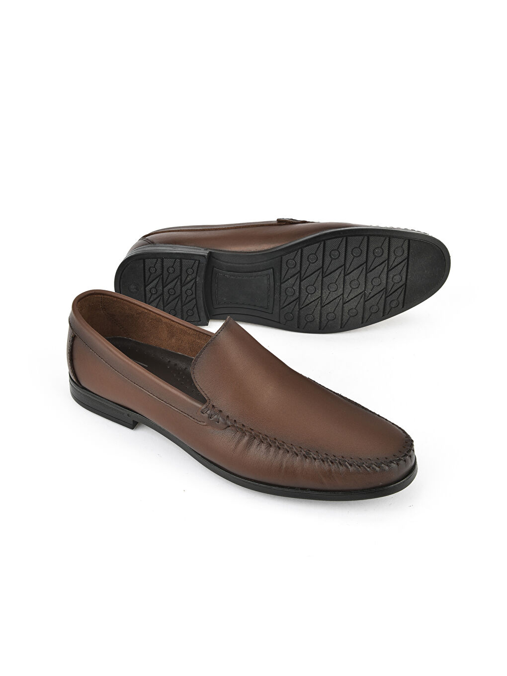 Kahverengi Erkek Hakiki Deri Ayakkabı 1511007ZB03 Kahve-3