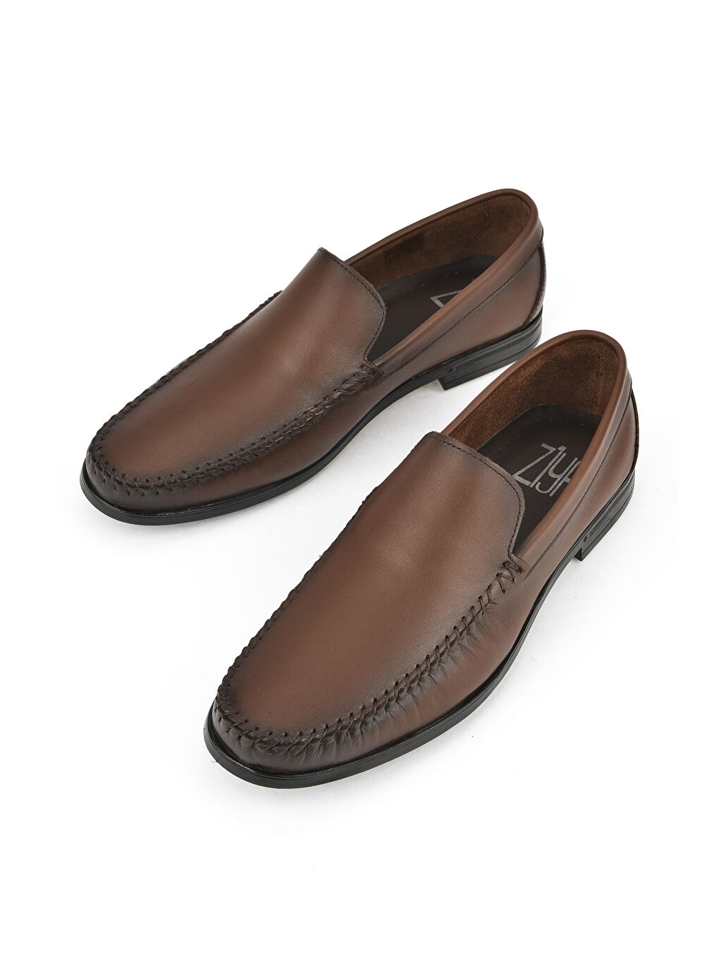 Kahverengi Erkek Hakiki Deri Ayakkabı 1511007ZB03 Kahve-4