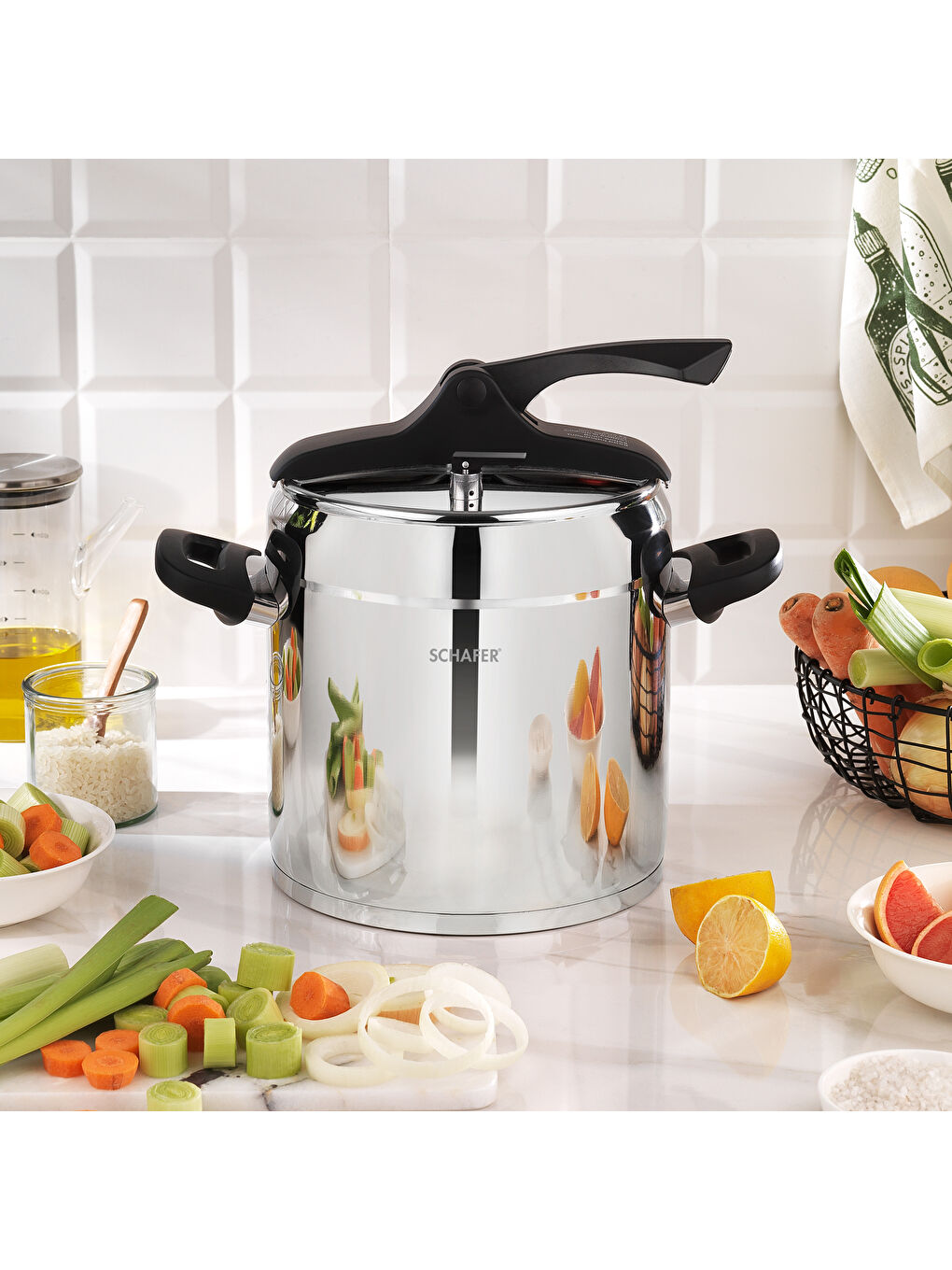 Gri Classic Pro Düdüklü Tencere 8 L-Inox