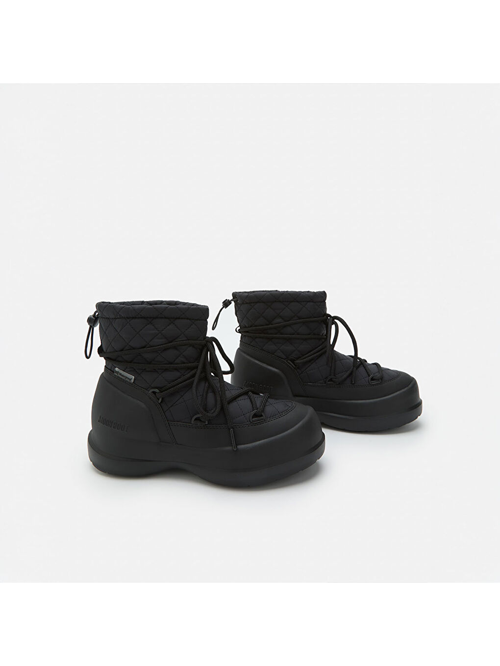 Siyah Kadın Bot 80D2500020 Mezzaluna Quilted Mid WP-3