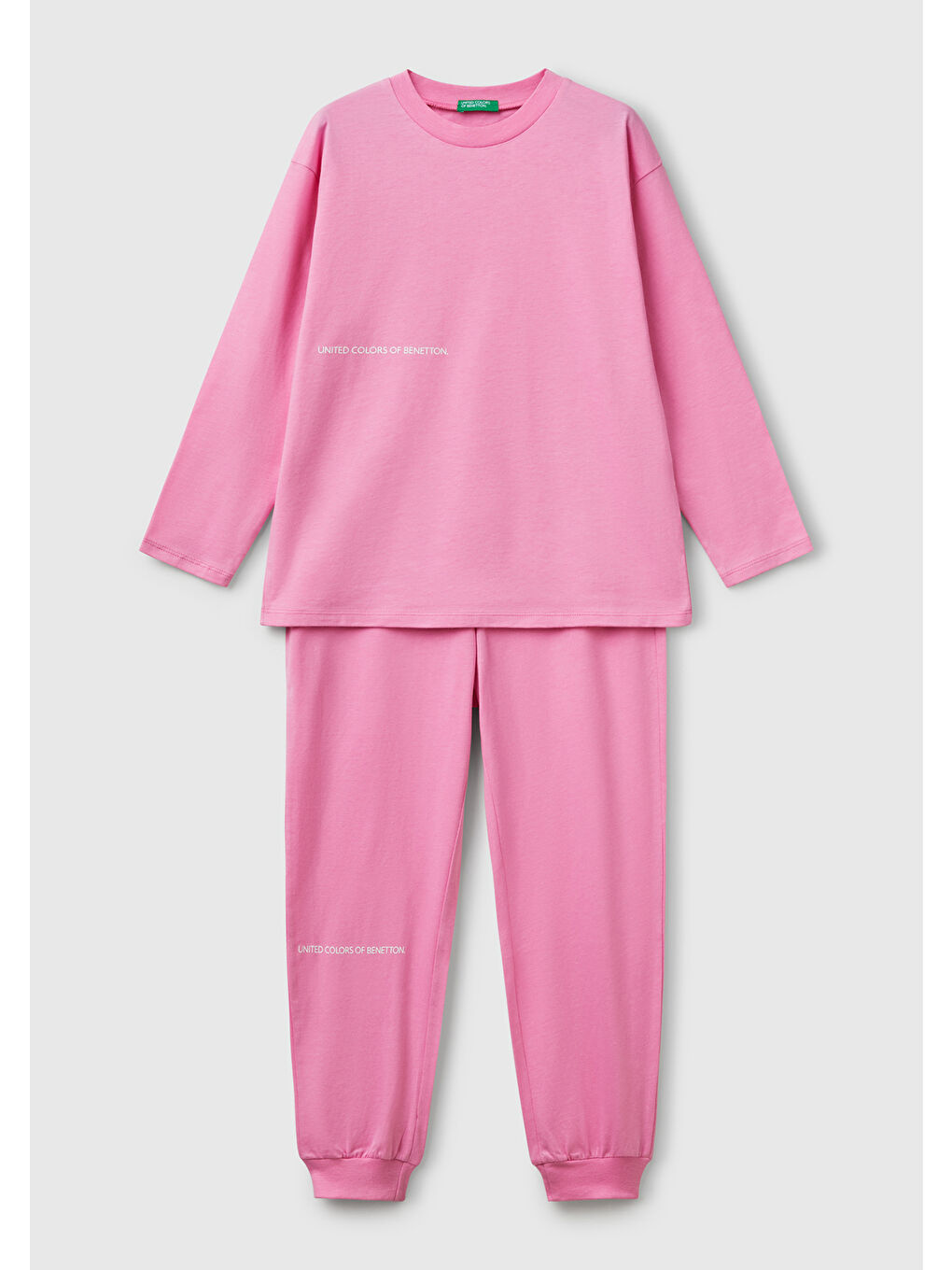 Erkek Çocuk Pembe Logo Şeritli T-Shirt - Jogger Takım